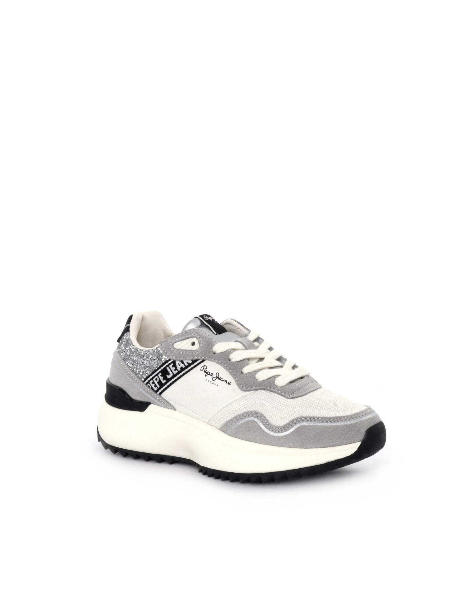 SNEAKERS KIMI LAND PEPE JEANS DONNA BIANCO ARGENTO