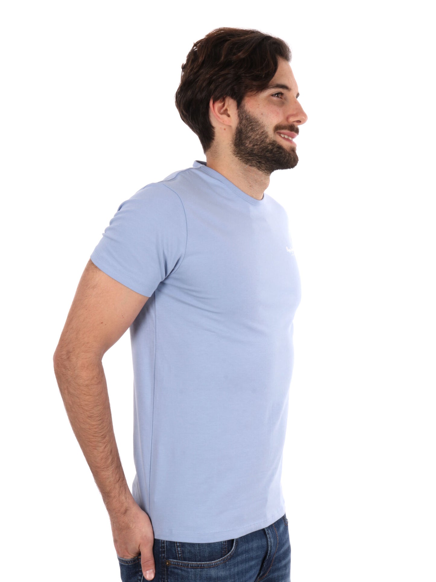 T-SHIRT ORIGINAL PEPE JEANS UOMO CELESTE