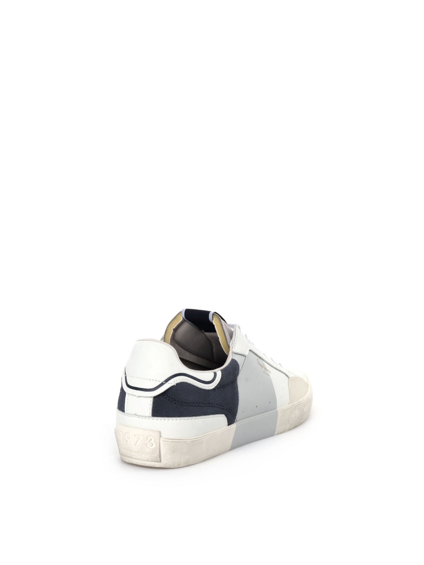 SNEAKERS LANE PRINT PEPE JEANS UOMO BIANCO-BLU