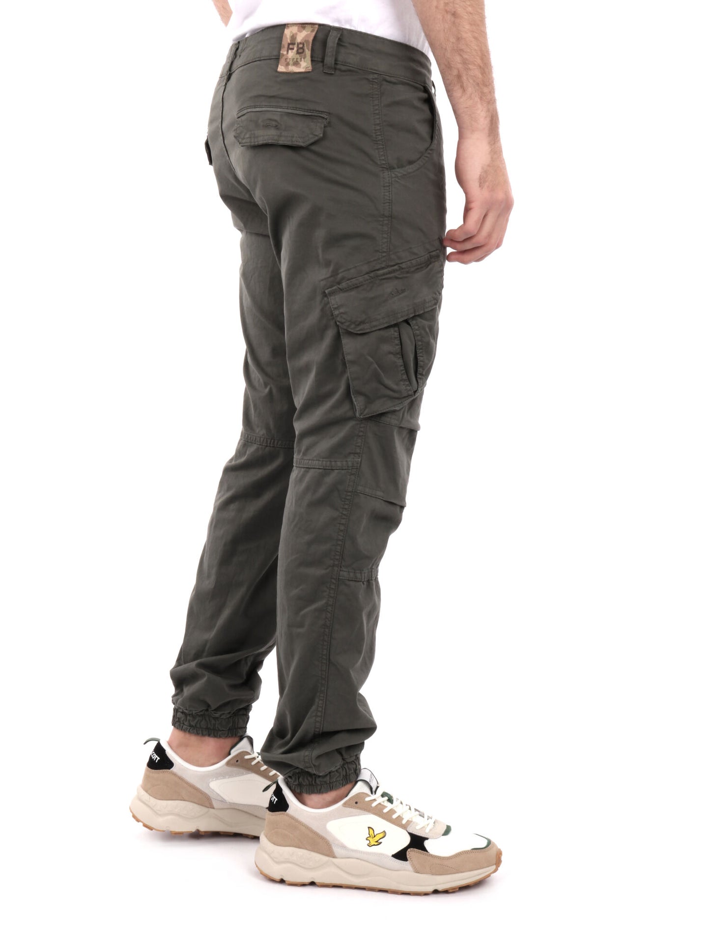 PANTALONE CARGO FB UOMO VERDE MILITARE