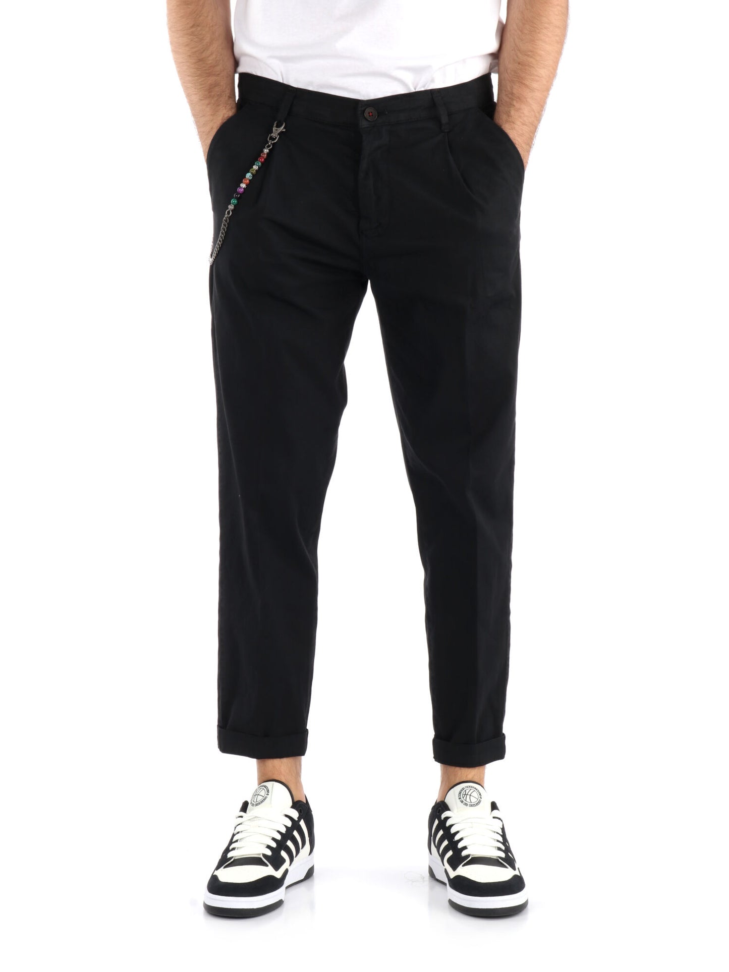 PANTALONE SANTOS FB UOMO NERO