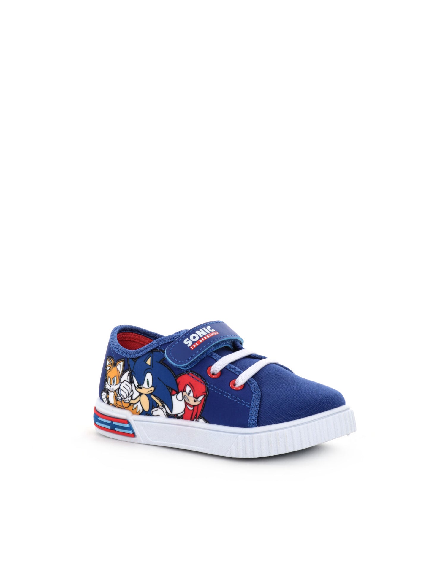 SNEAKERS IN TELA CON LUCI SONIC LEOMIL BAMBINO COBALTO
