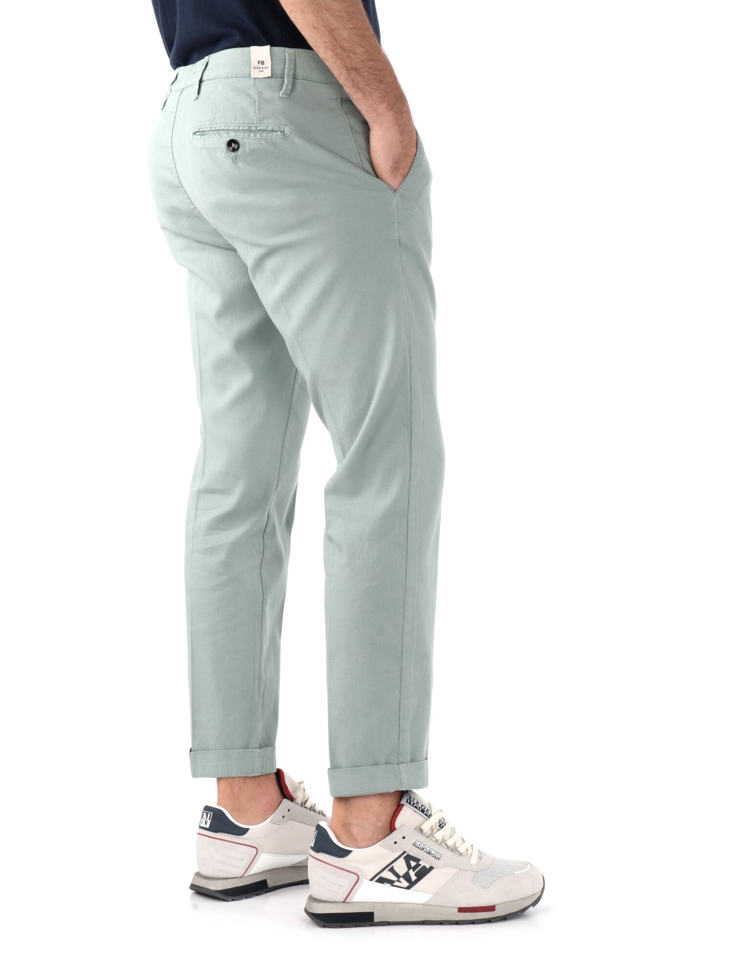 PANTALONE MICROFANTASIA FB UOMO PISTACCHIO