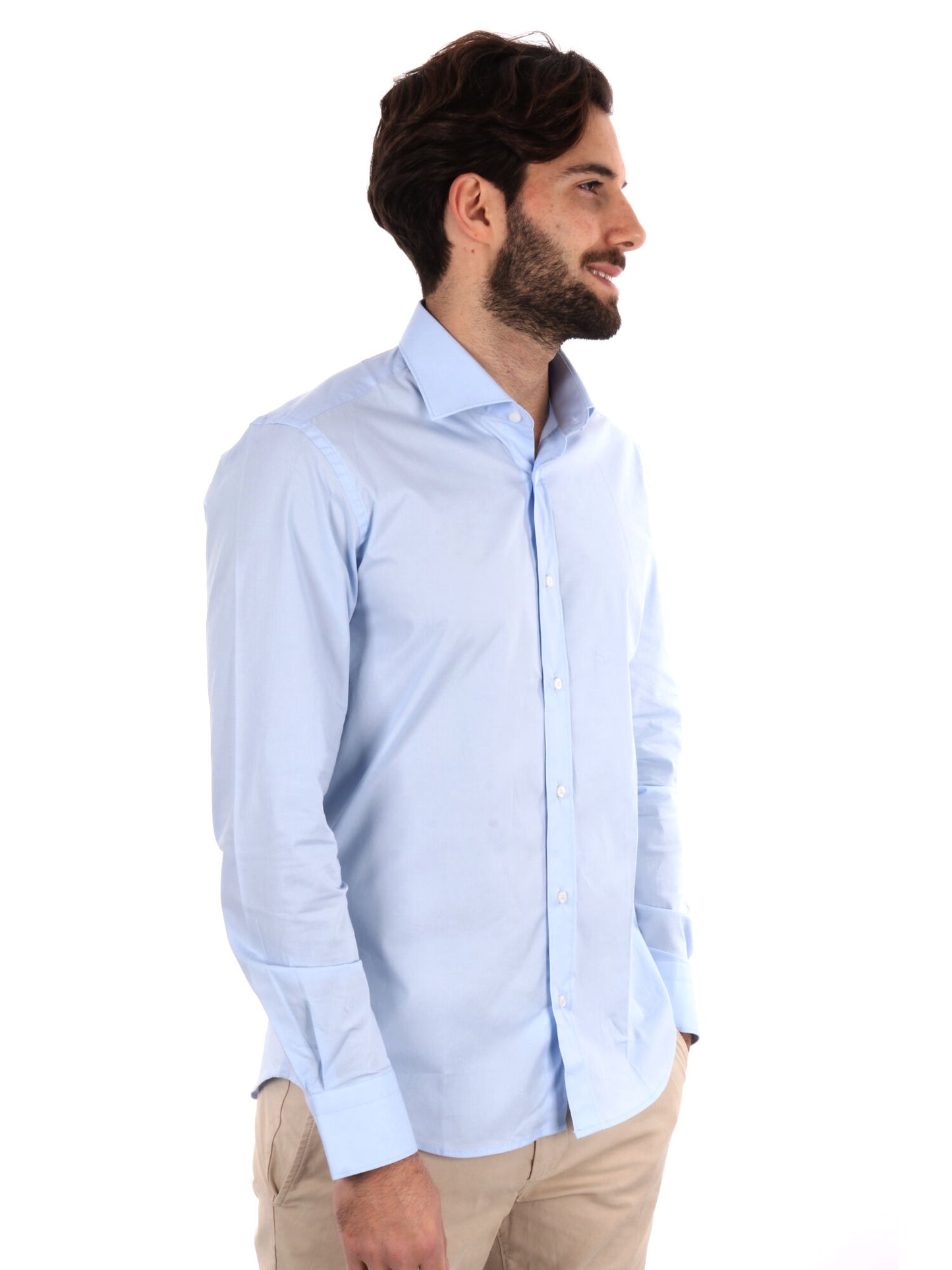 CAMICIA SOFT FB UOMO CELESTE