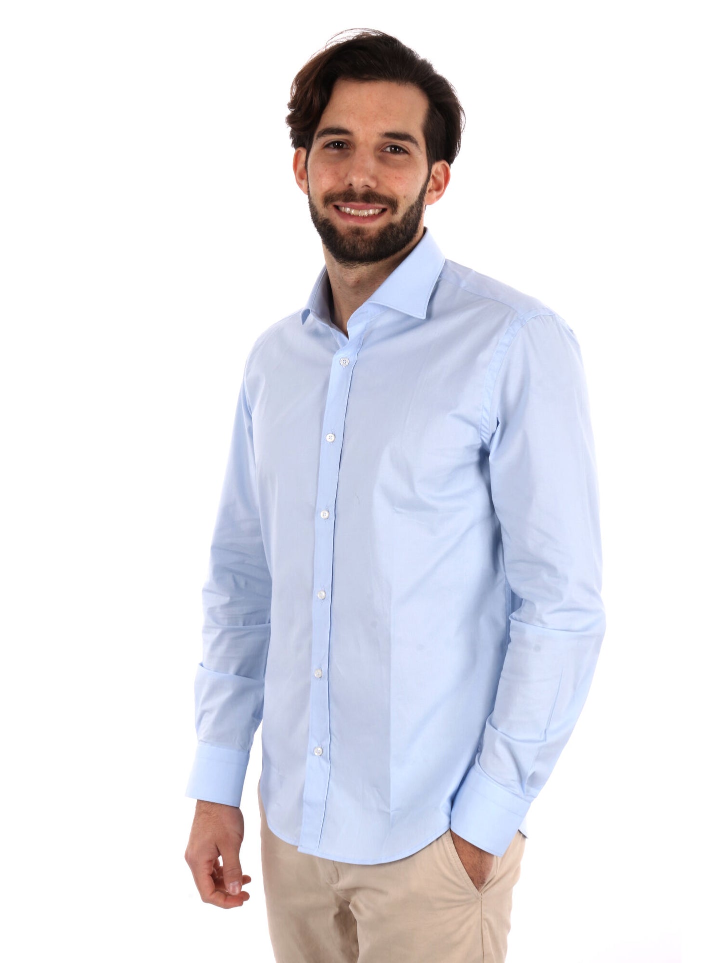CAMICIA SOFT FB UOMO CELESTE