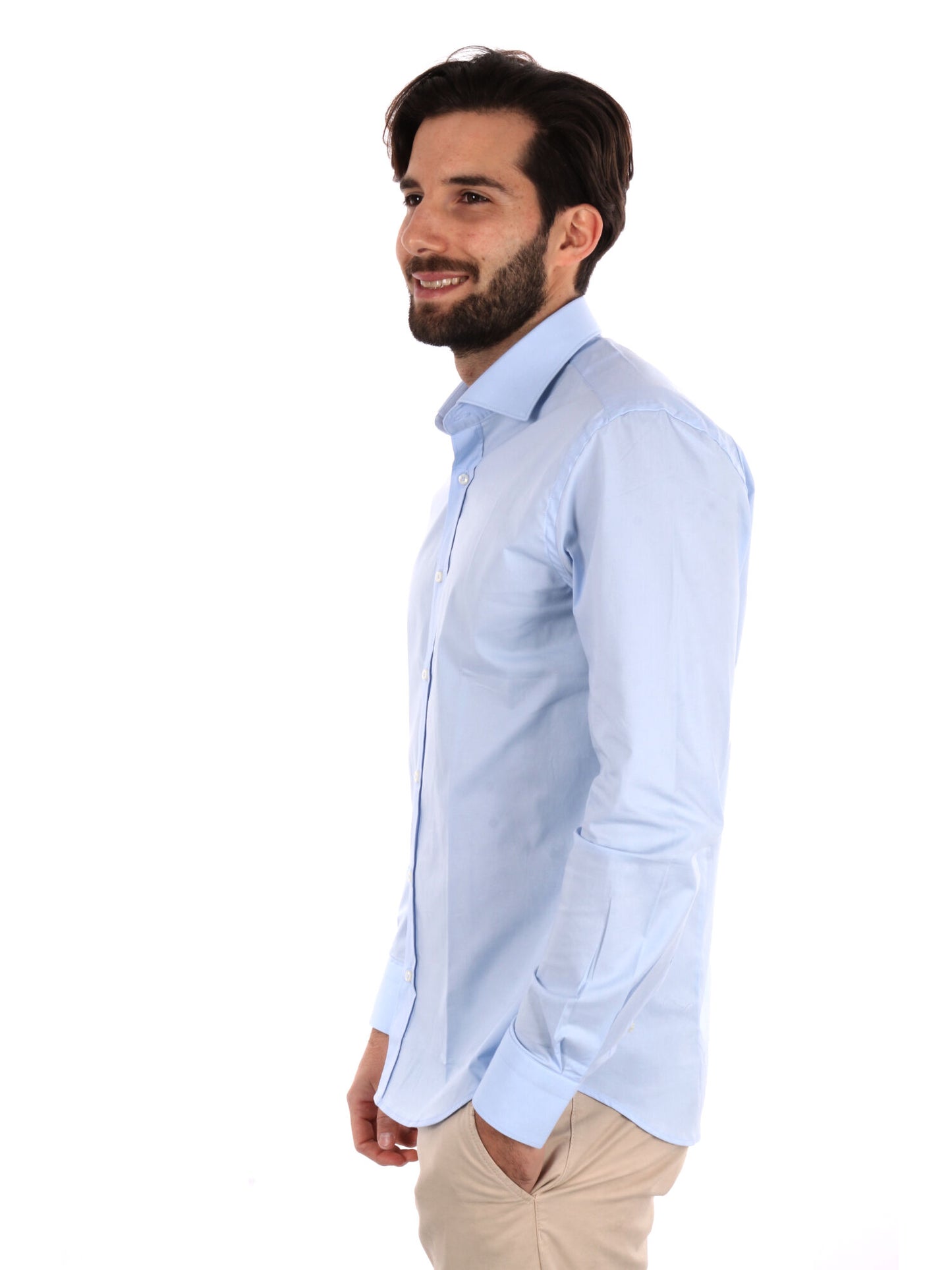 CAMICIA SOFT FB UOMO CELESTE