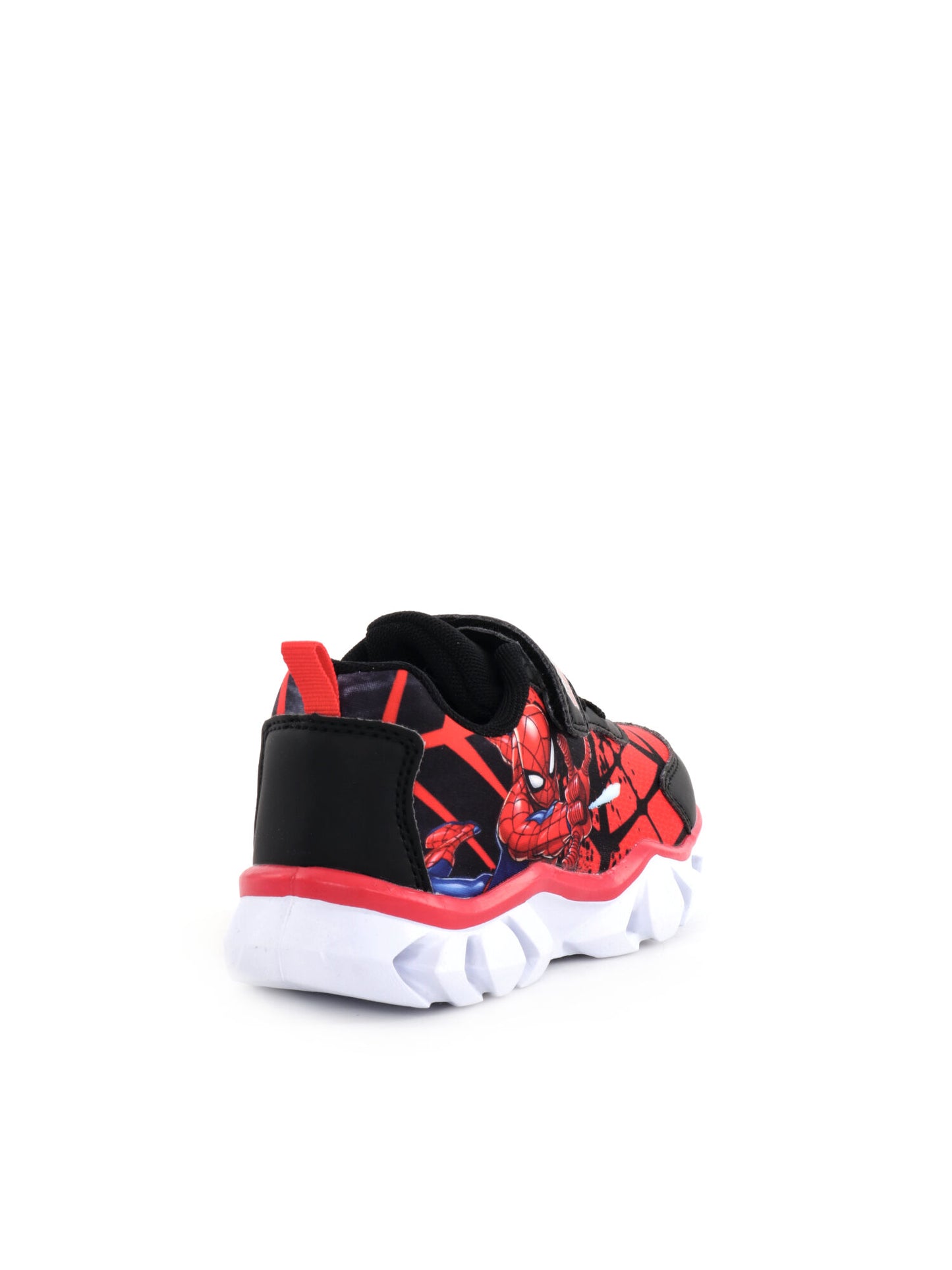 SNEAKERS CON SUOLA SCANALATA E LUCI SPIDERMAN LEOMIL BAMBINO NERO ROSSO