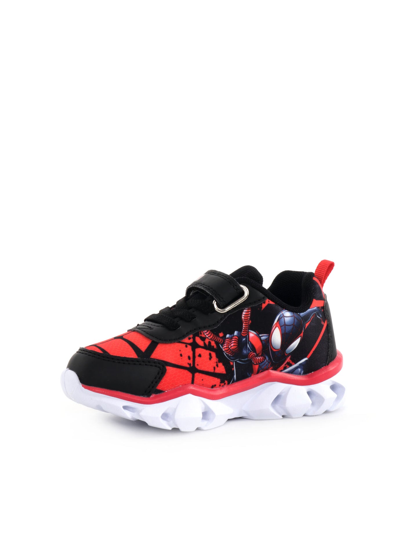 SNEAKERS CON SUOLA SCANALATA E LUCI SPIDERMAN LEOMIL BAMBINO NERO ROSSO