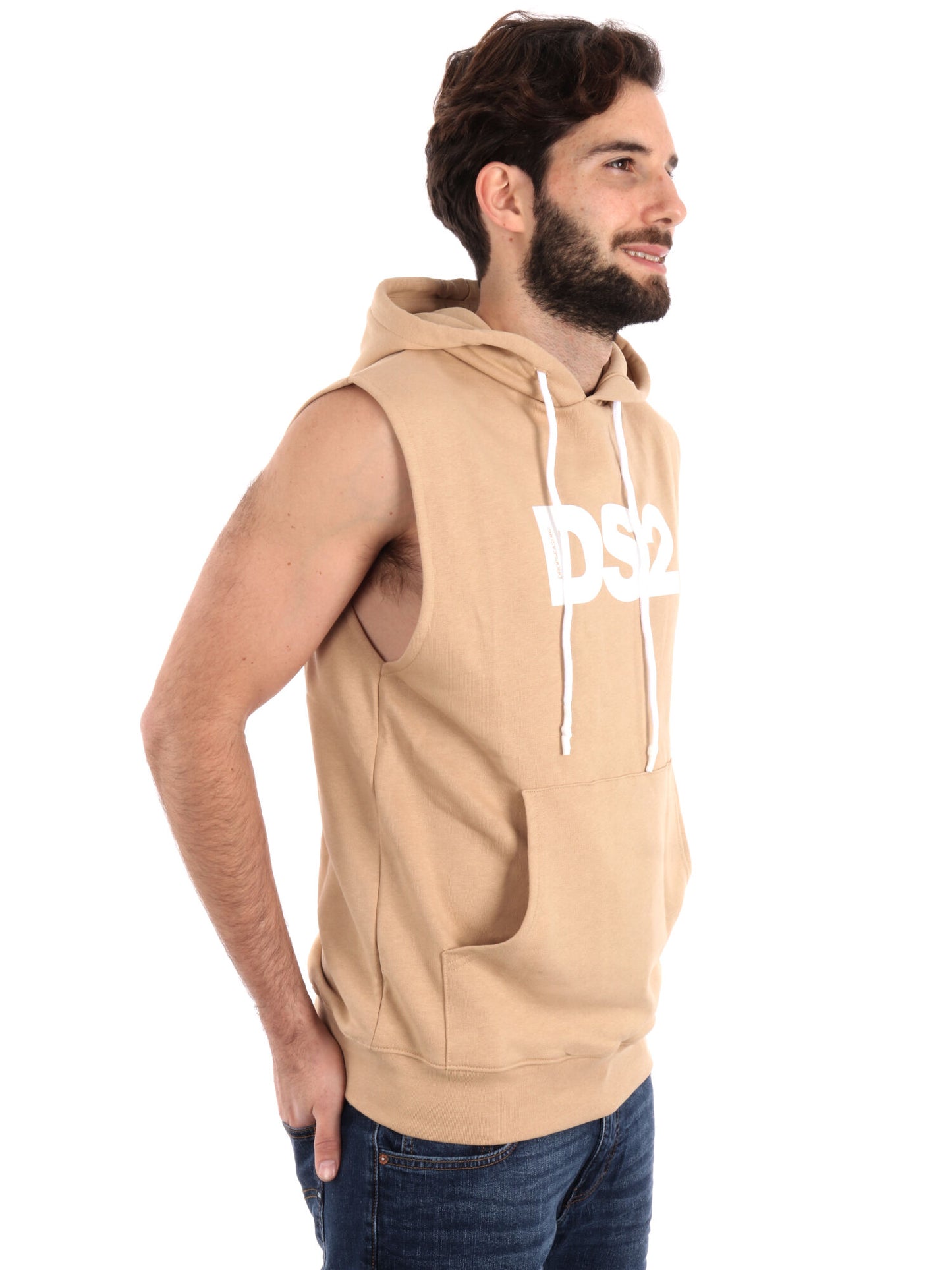 FELPA SMANICATA DROP SEASON 2 UOMO BISCOTTO