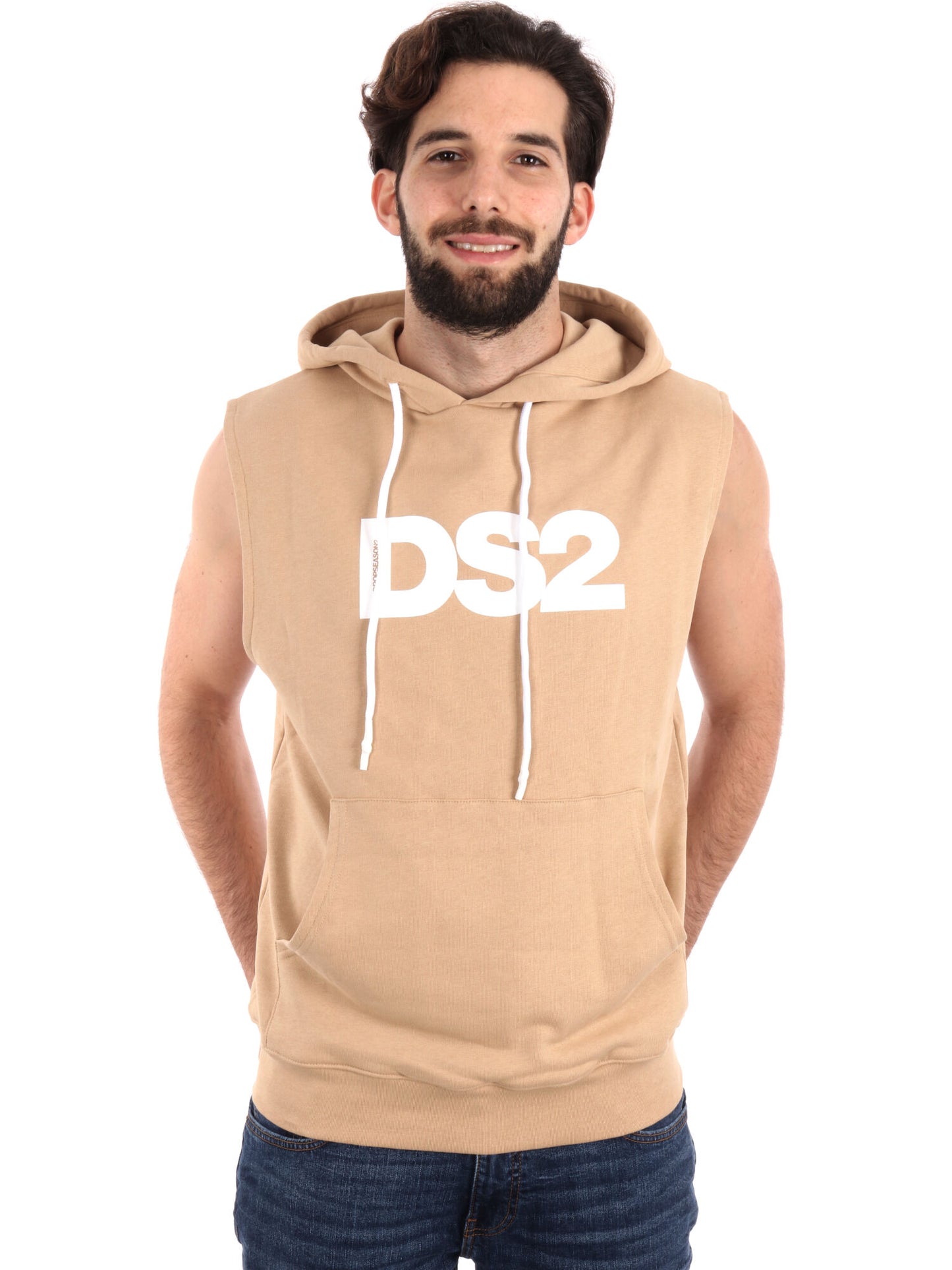 FELPA SMANICATA DROP SEASON 2 UOMO BISCOTTO