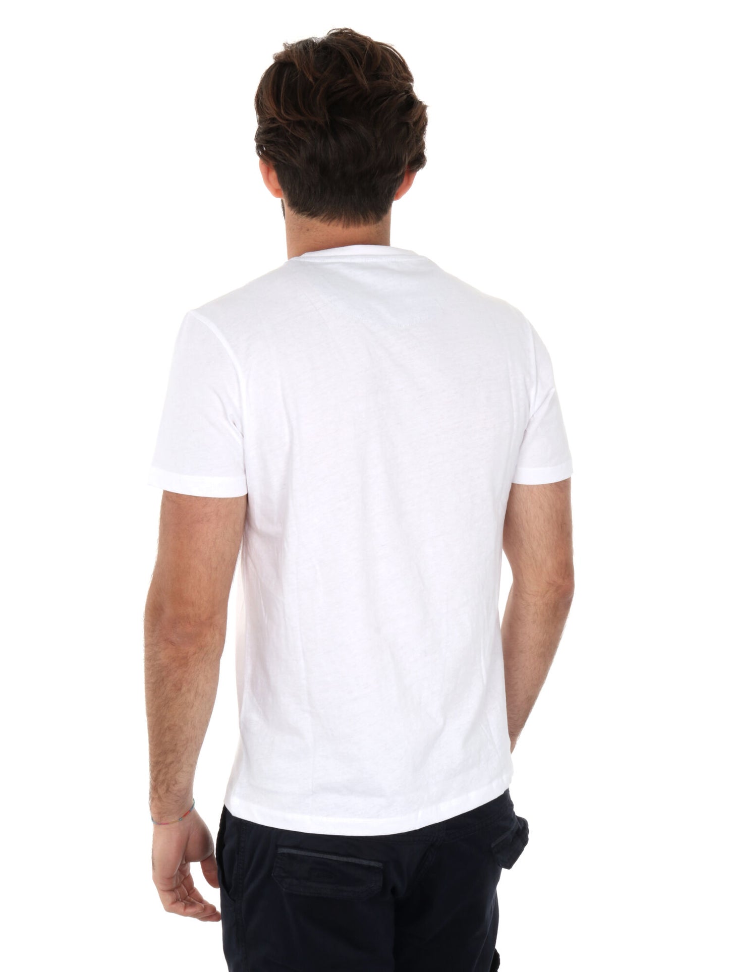 T-SHIRT CON TASCHINO YES ZEE UOMO GESSO