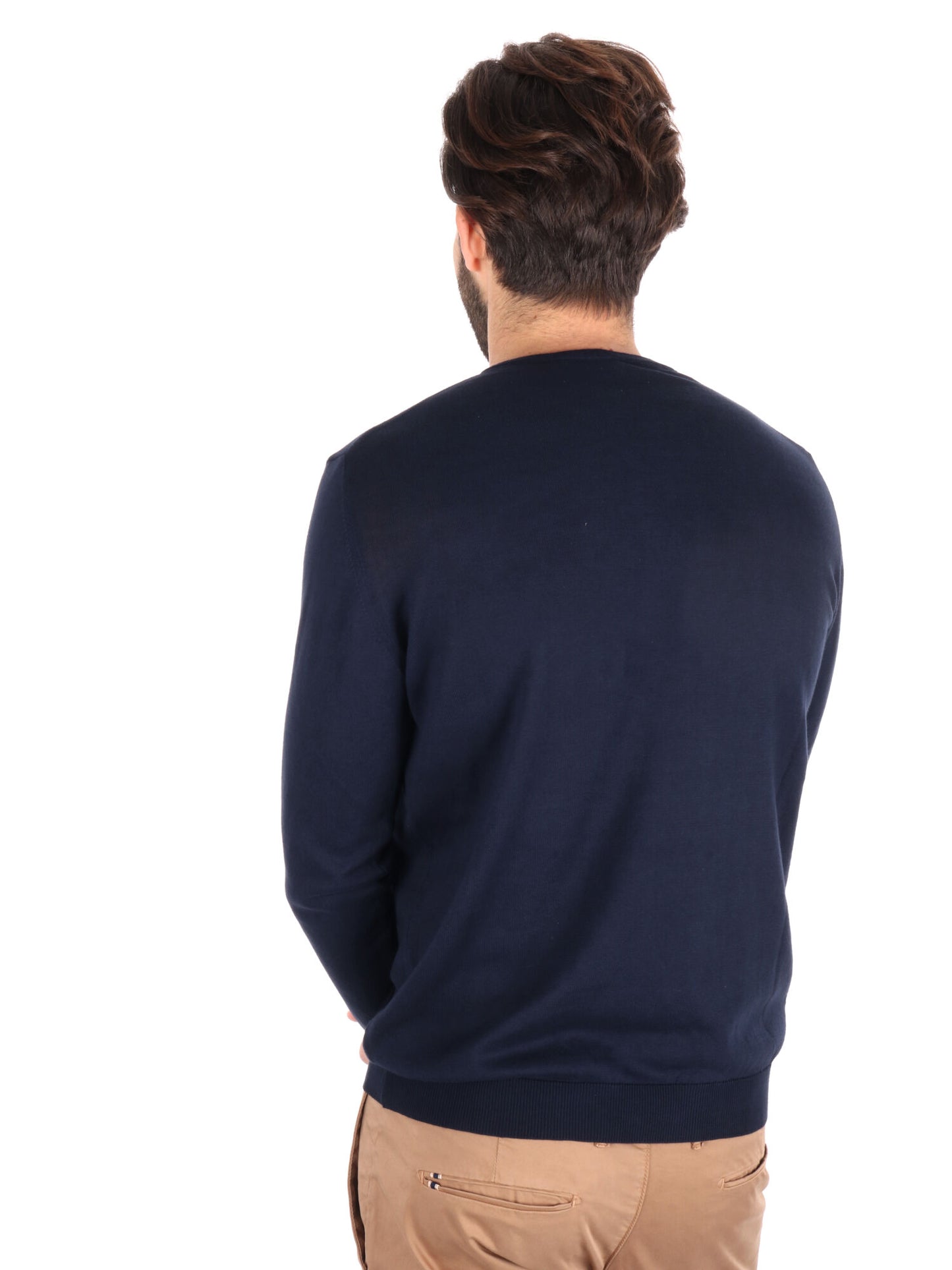 MAGLIA GIROCOLLO TAYLOR FB UOMO BLU