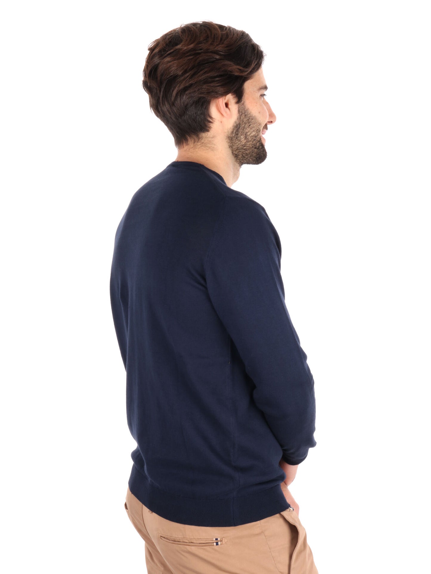 MAGLIA GIROCOLLO TAYLOR FB UOMO BLU