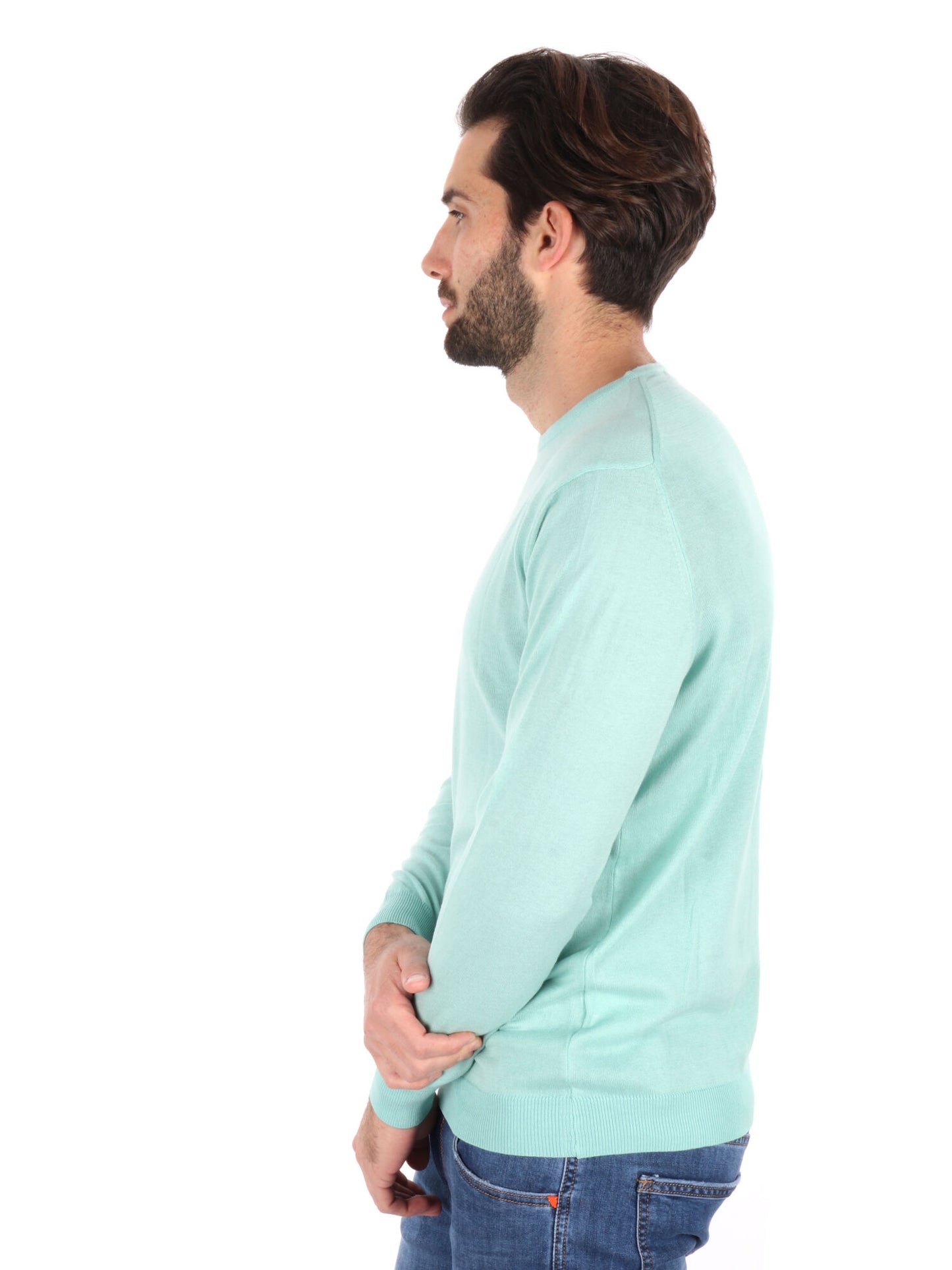 MAGLIA GIROCOLLO TAYLOR FB UOMO MENTA