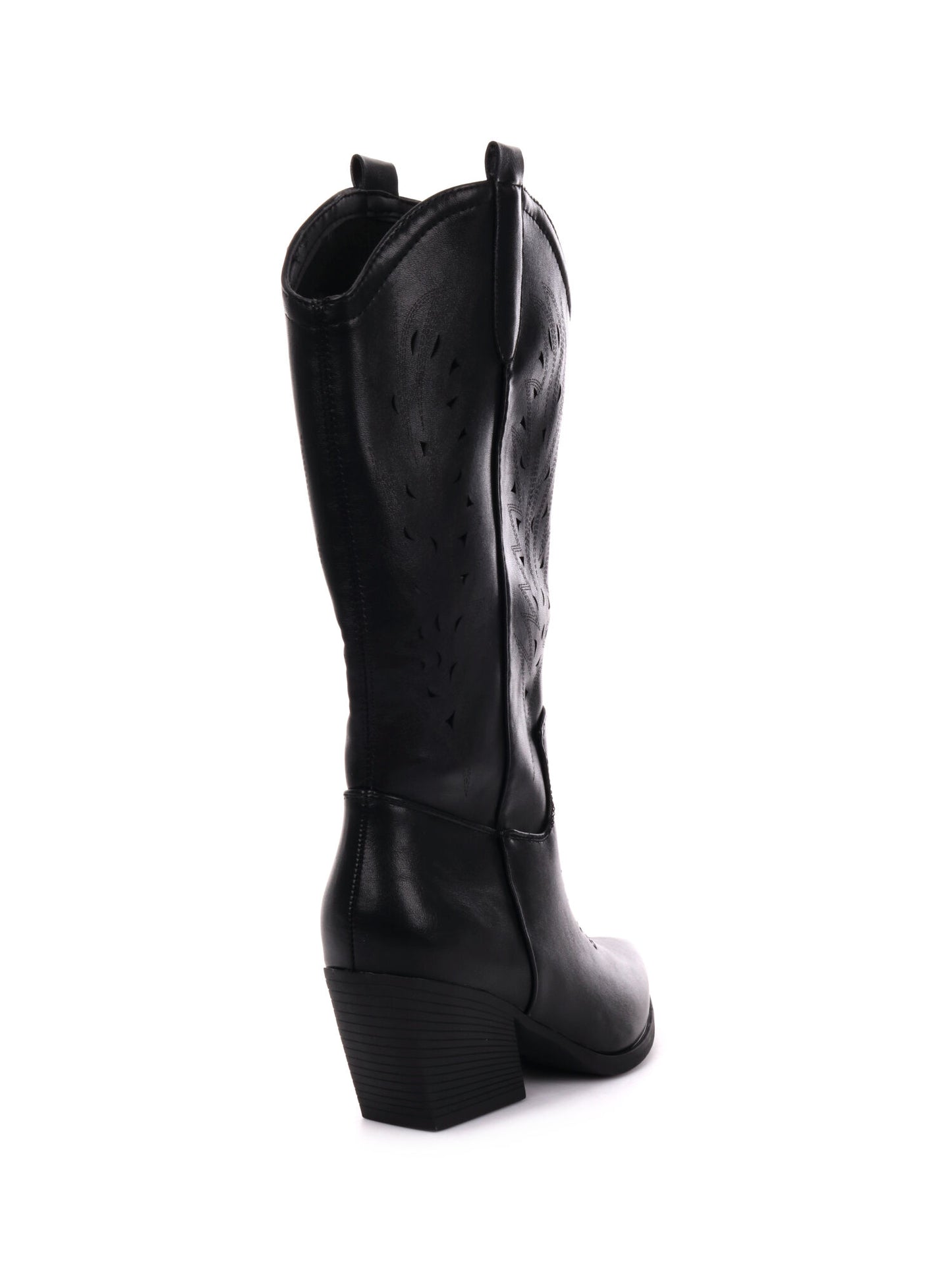STIVALE TEXANO CON ZIP CLYO' DONNA NERO