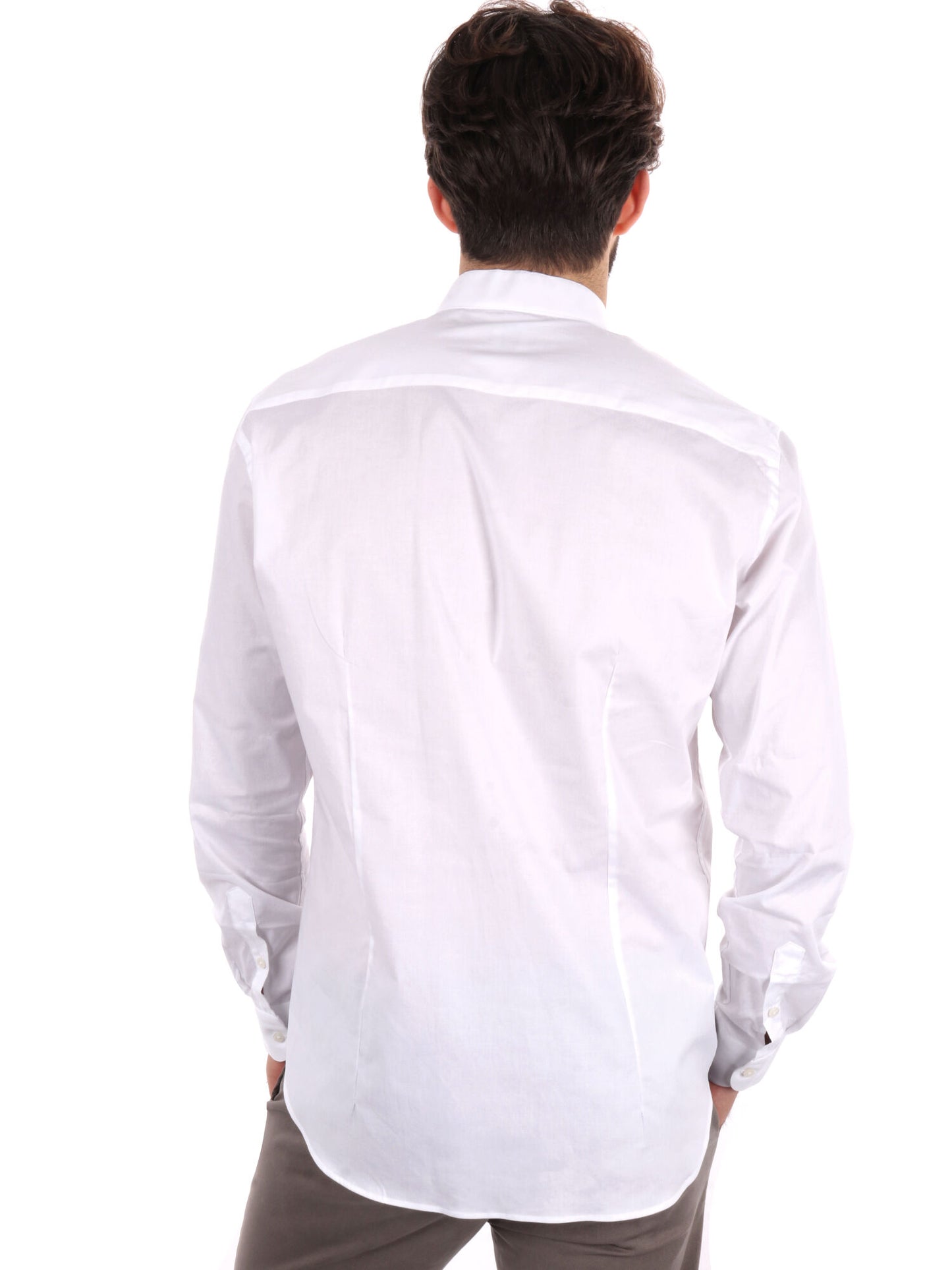 CAMICIA COLLO COREANO APERTO FB UOMO BIANCO