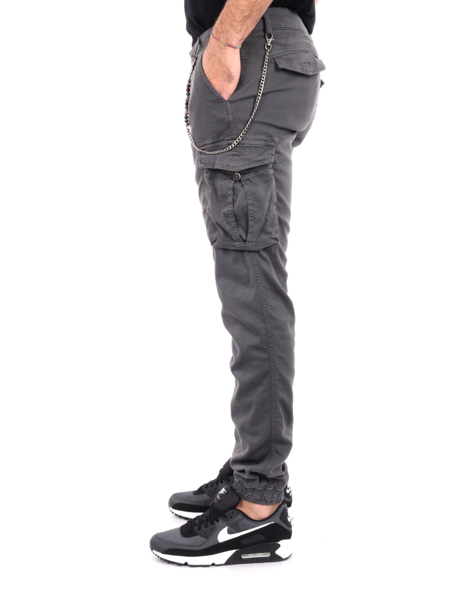 PANTALONE CARGO FB UOMO FERRO