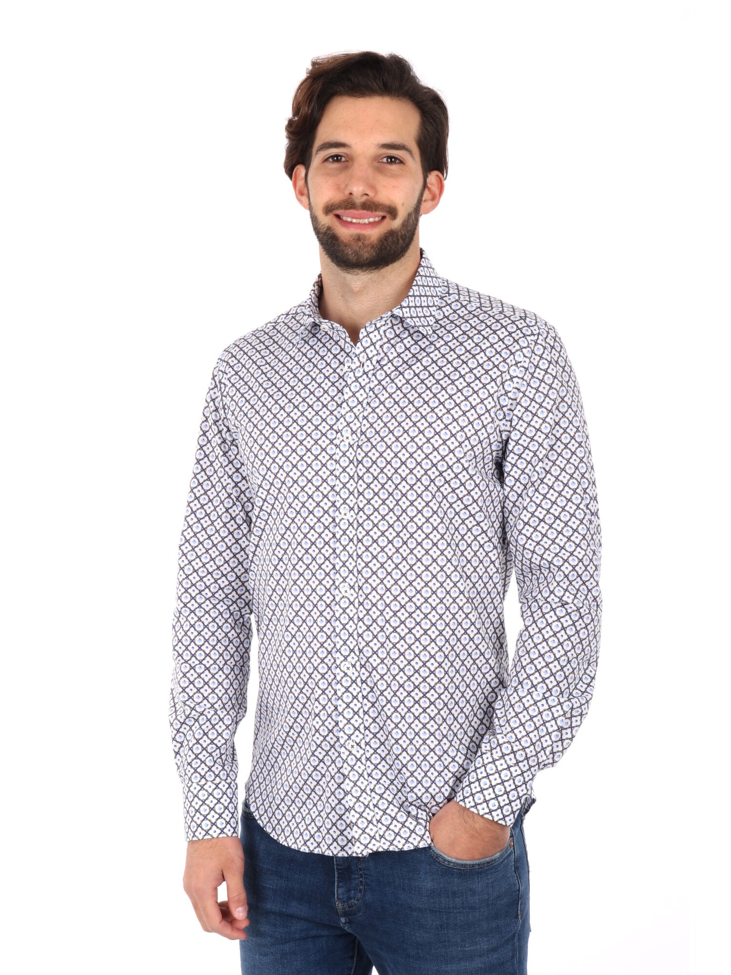 CAMICIA VELAR FB UOMO BIANCO