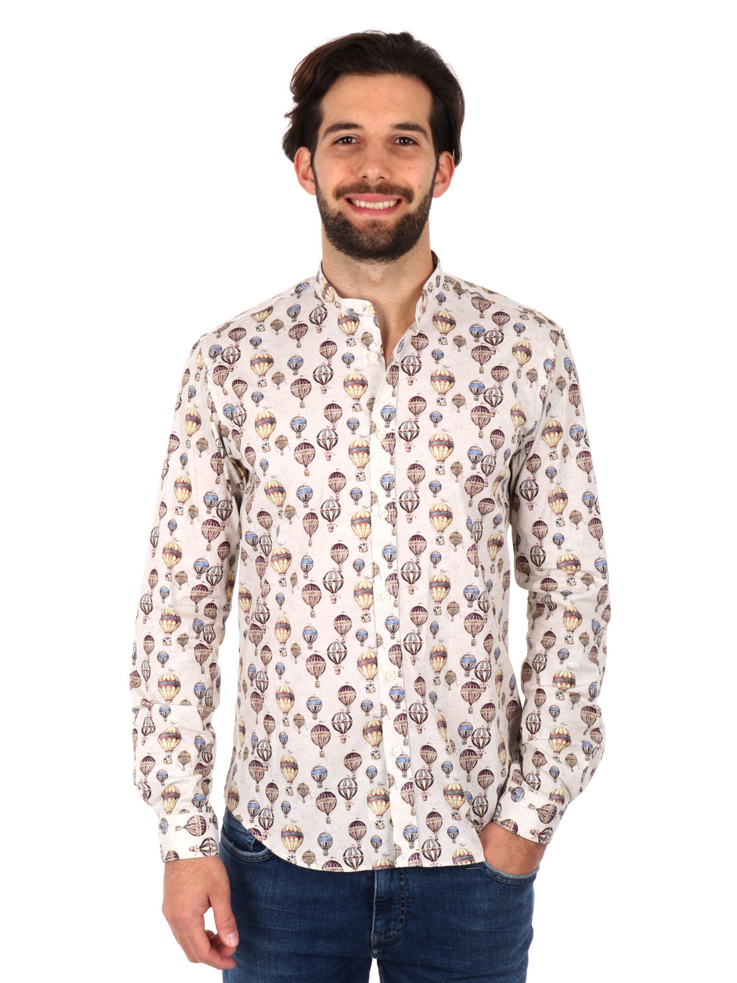 CAMICIA COLLETTO COREA VELAR FB UOMO BEIGE