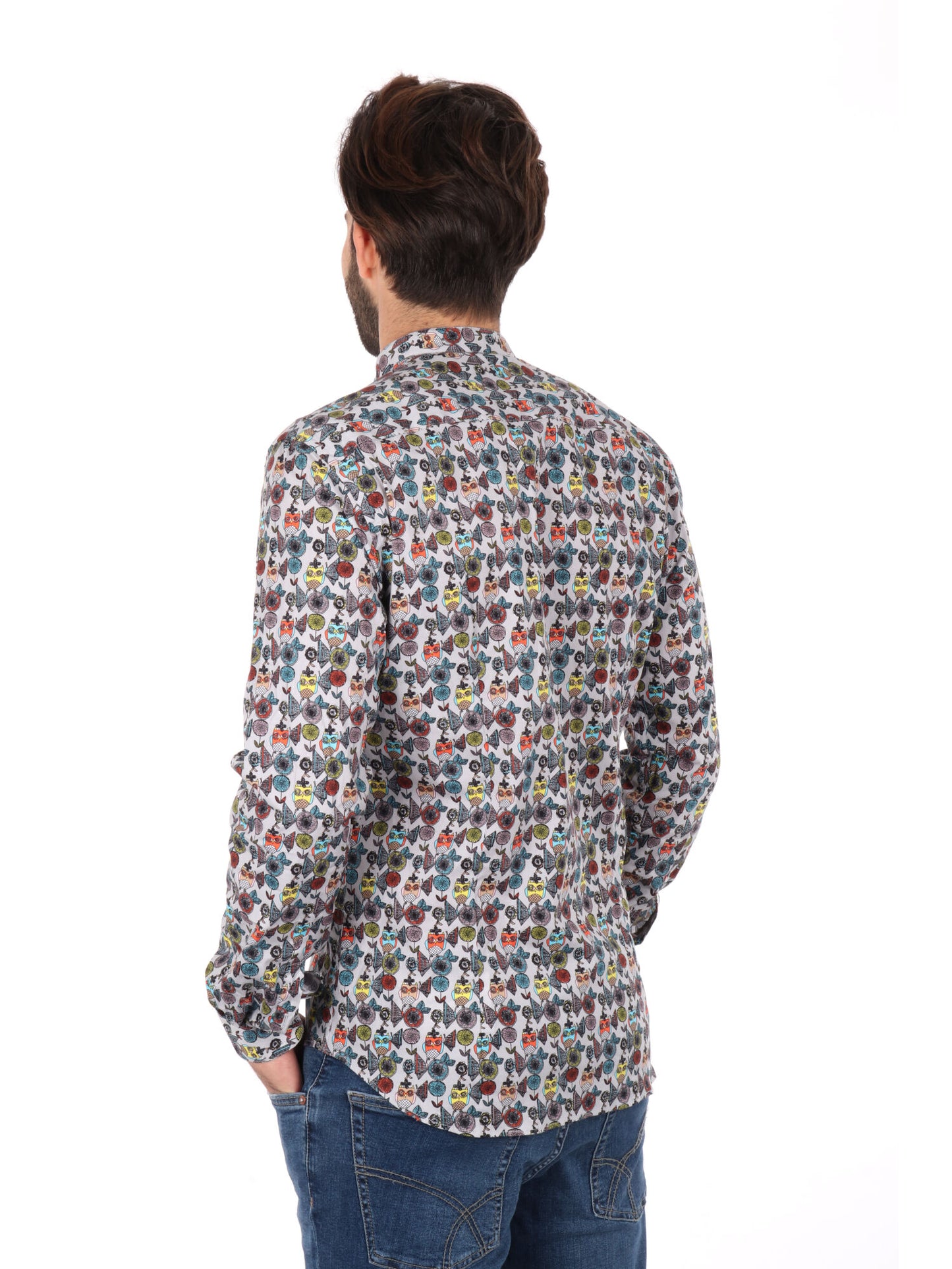 CAMICIA COLLETTO COREA VELAR FB UOMO GRIGIO