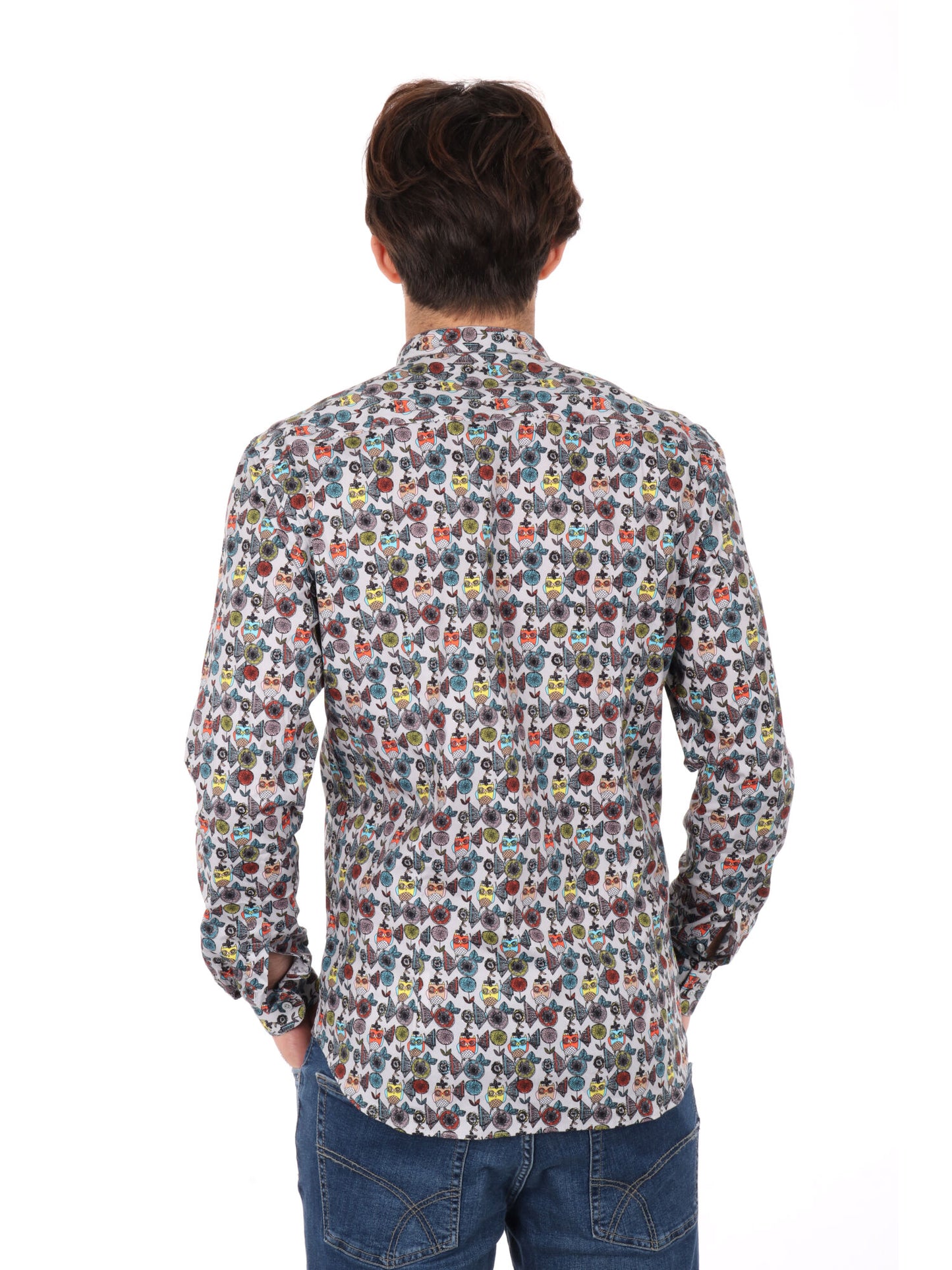 CAMICIA COLLETTO COREA VELAR FB UOMO GRIGIO
