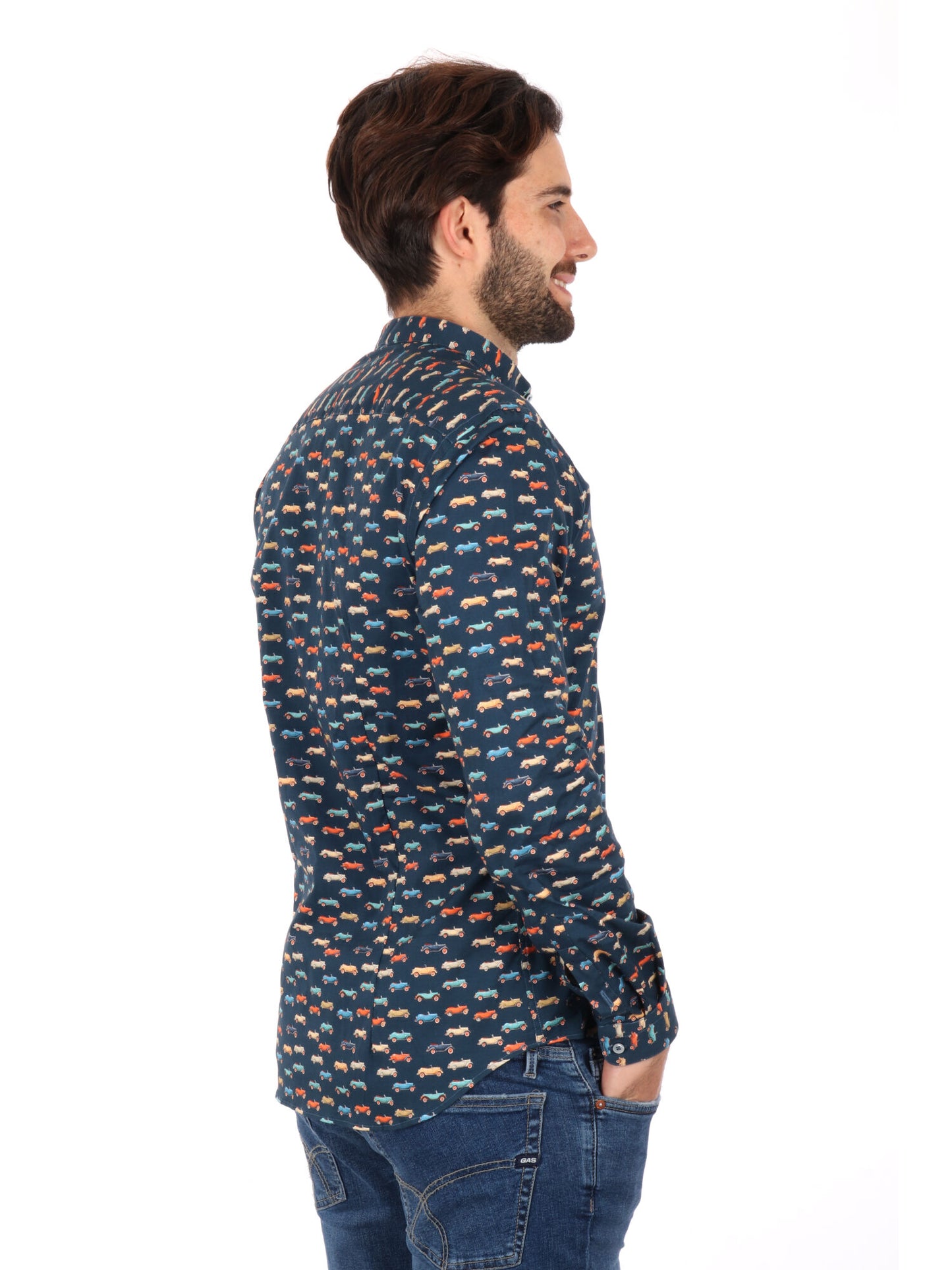 CAMICIA COLLETTO COREA VELAR FB UOMO BLU