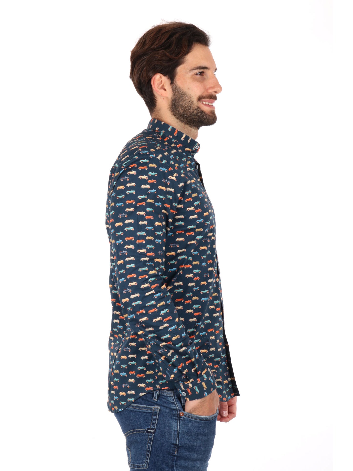CAMICIA COLLETTO COREA VELAR FB UOMO BLU