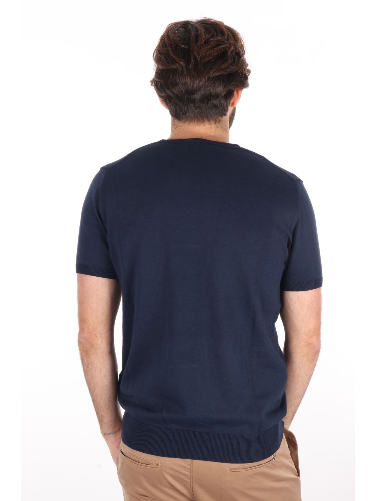T-SHIRT IN MAGLIA VITTI FB UOMO BLU