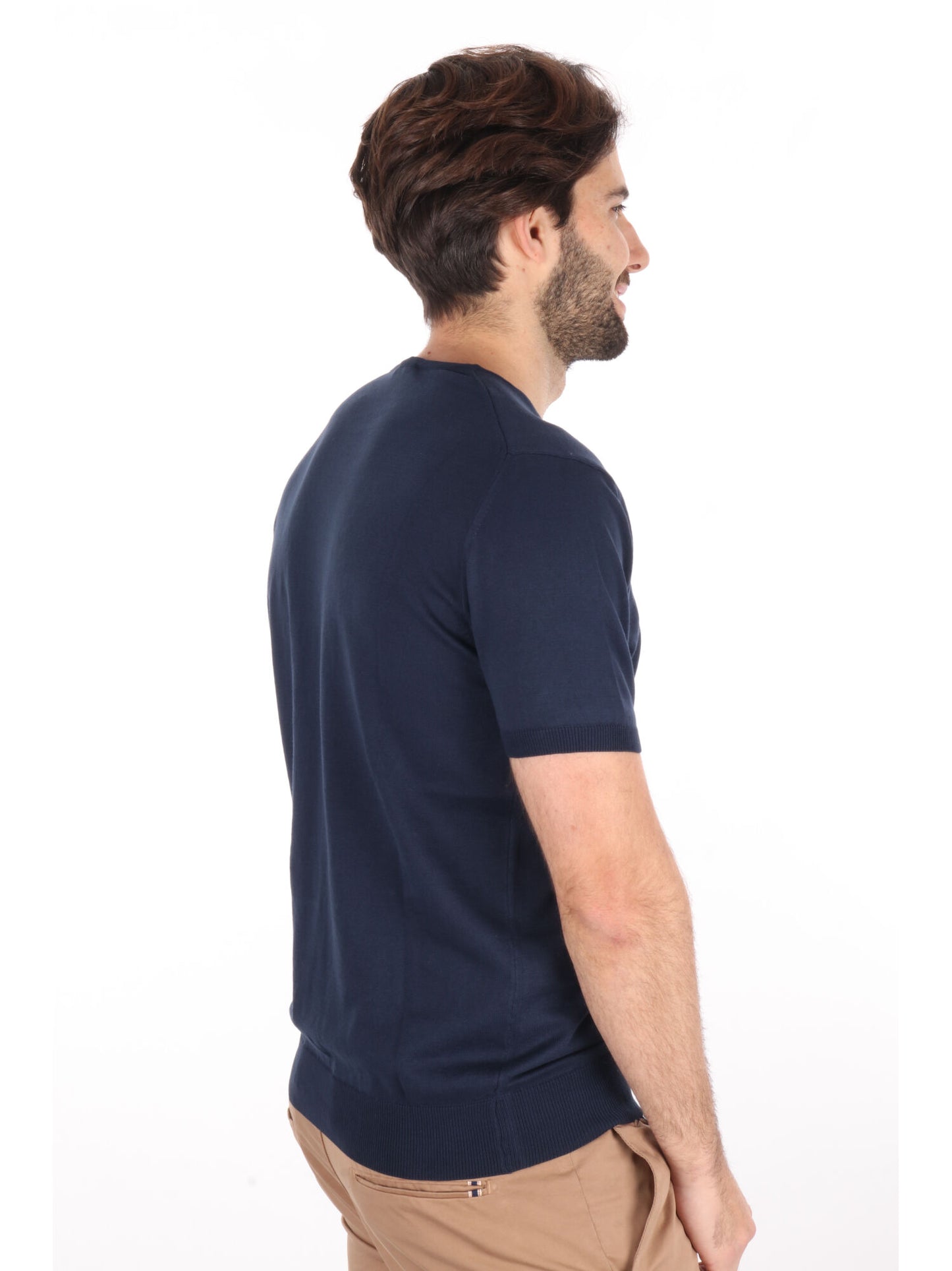 T-SHIRT IN MAGLIA VITTI FB UOMO BLU