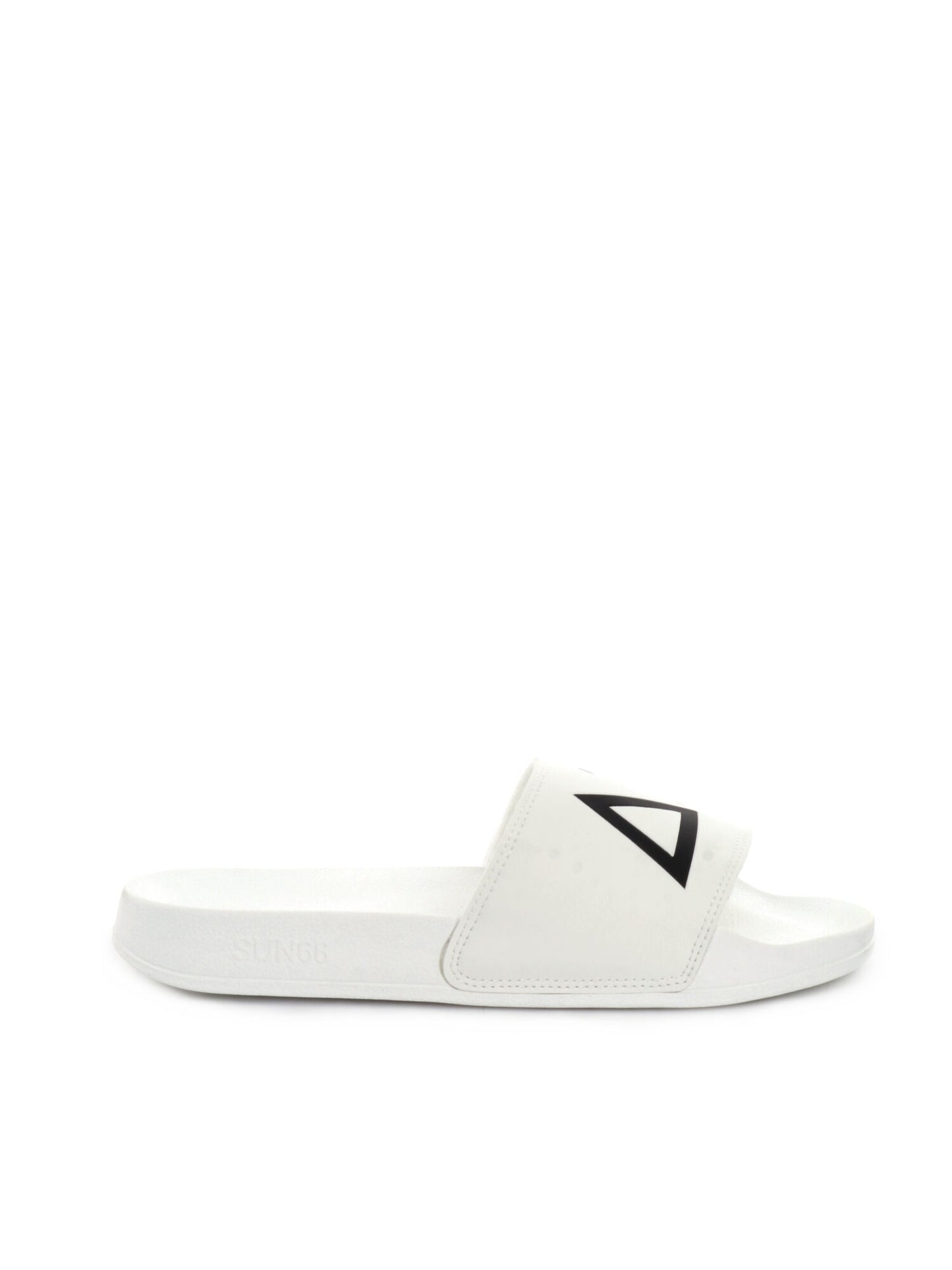 CIABATTA SLIPPERS LOGO SUN68 UOMO BIANCO