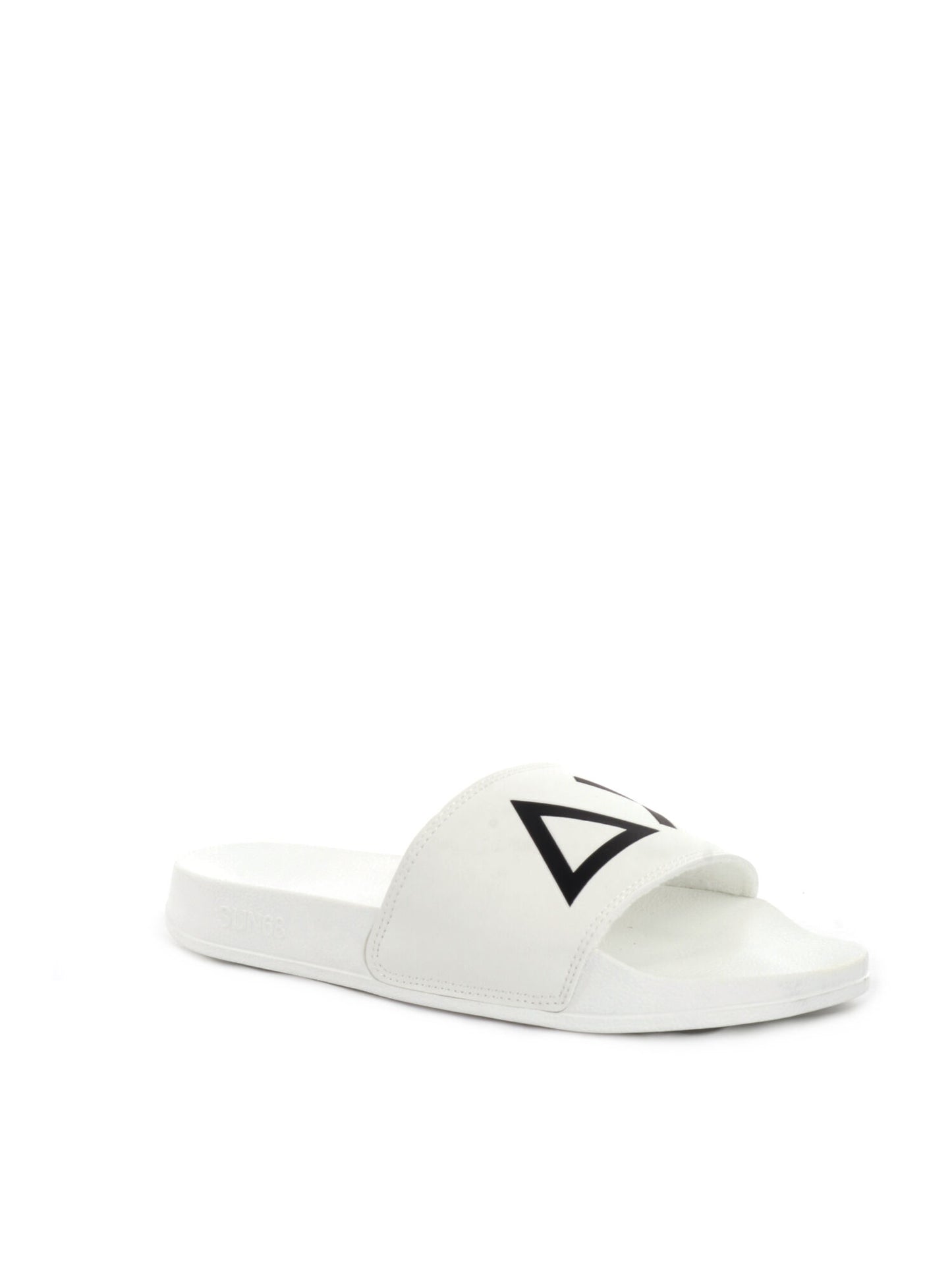 CIABATTA SLIPPERS LOGO SUN68 UOMO BIANCO