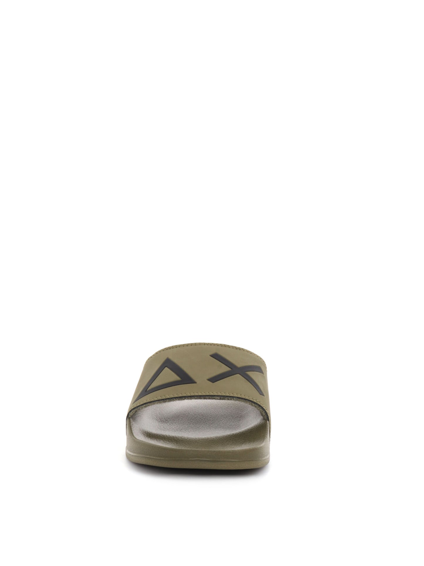 CIABATTA SLIPPERS LOGO SUN68 UOMO VERDE MILITARE