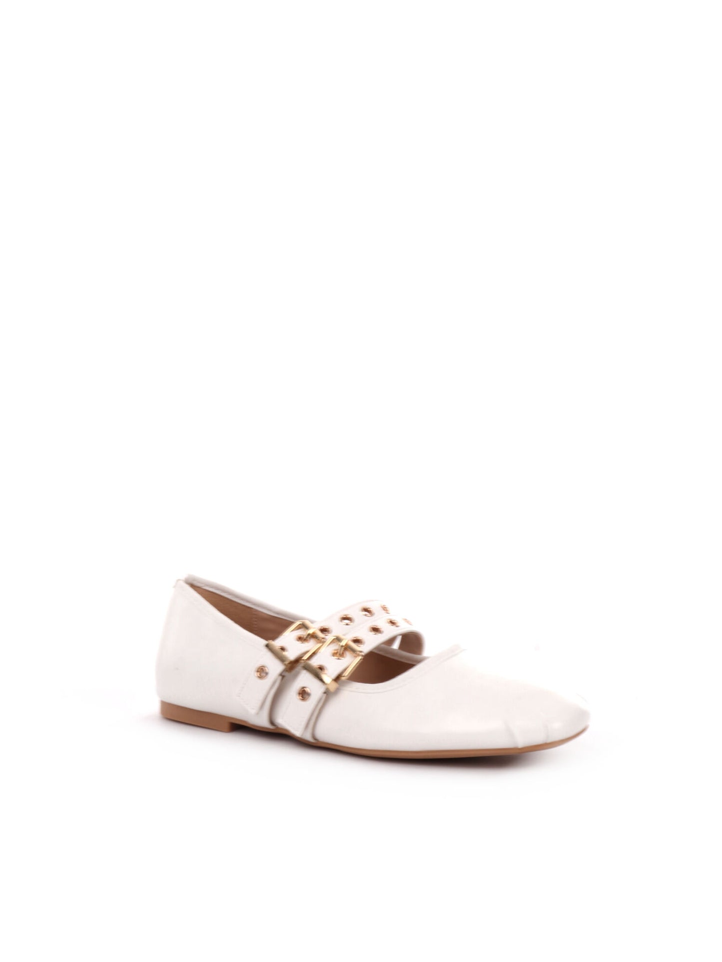 BALLERINA CON FIBBIE CLYO' DONNA BEIGE