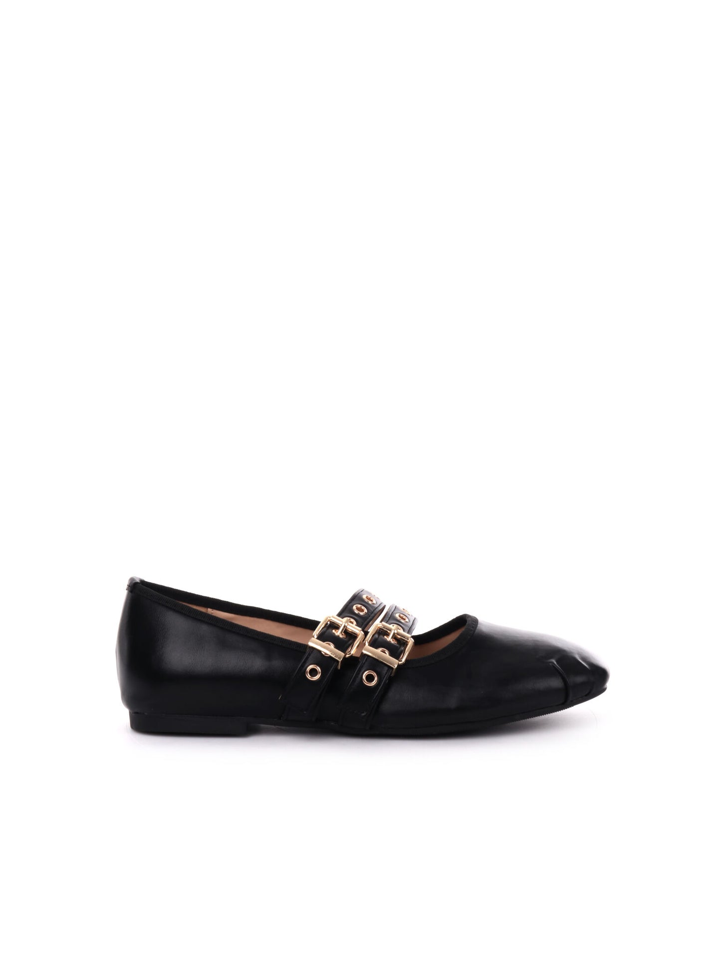 BALLERINA CON FIBBIE CLYO' DONNA NERO