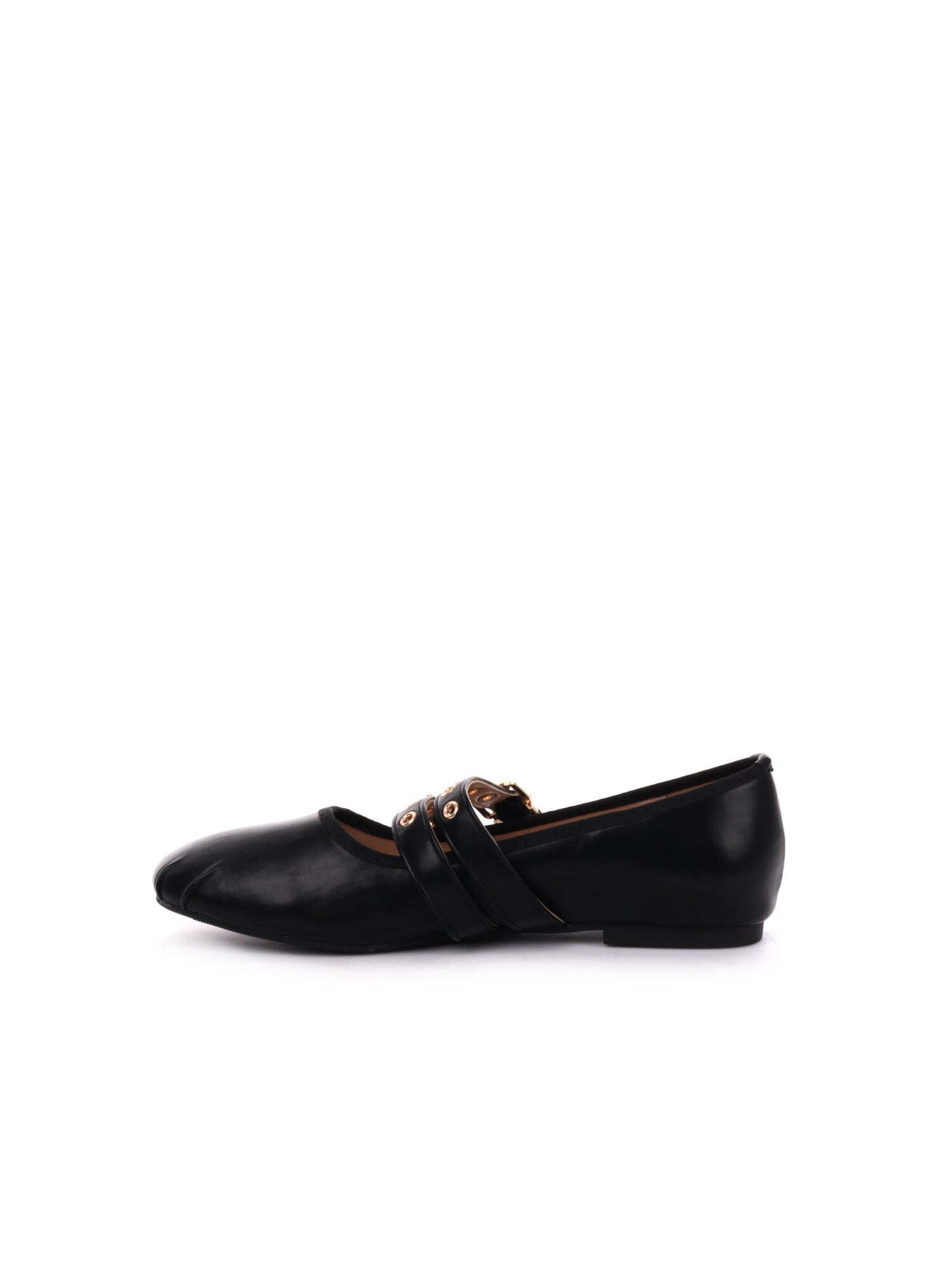 BALLERINA CON FIBBIE CLYO' DONNA NERO