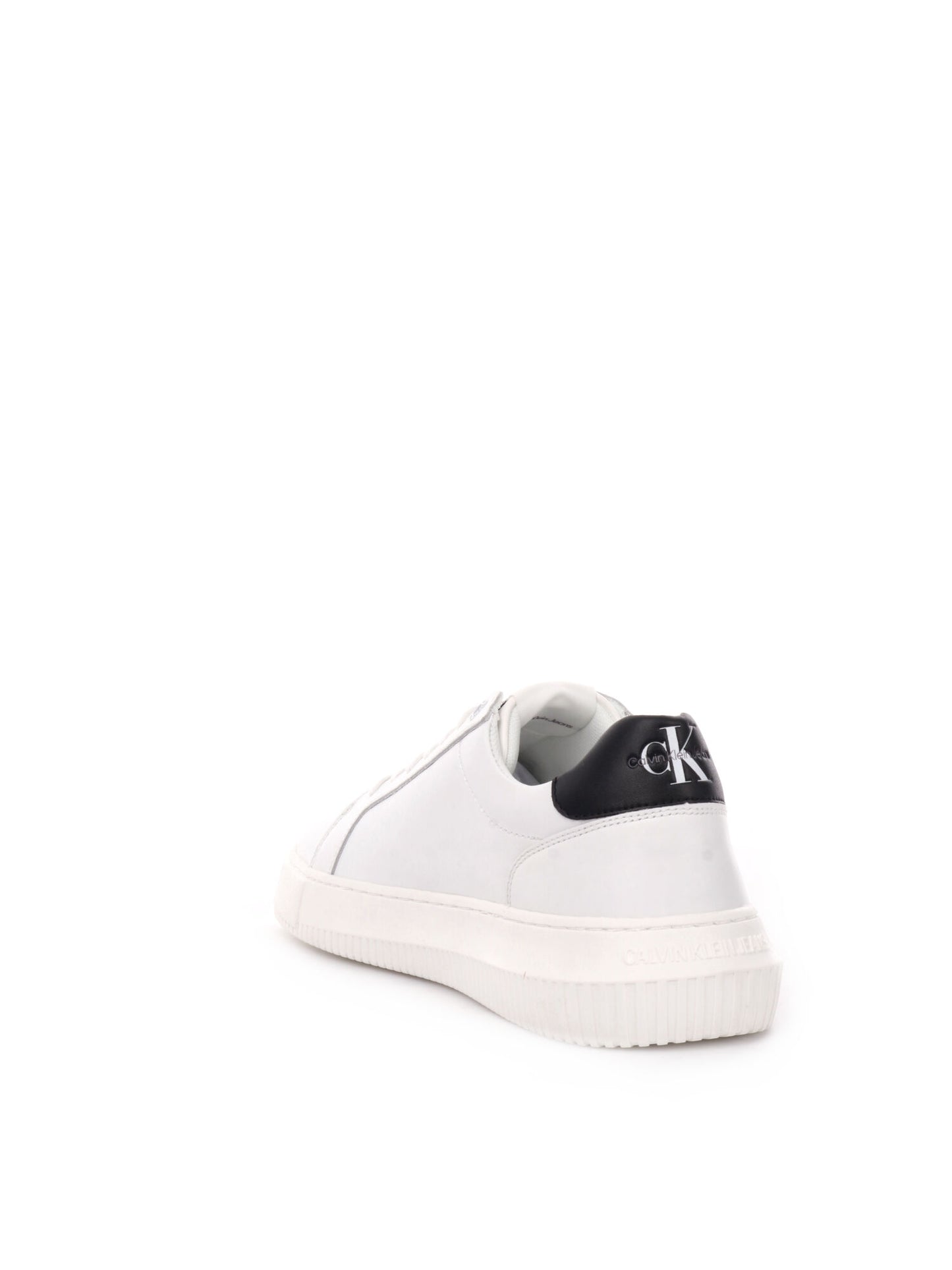 SNEAKER CHUNCKY IN PELLE CALVIN KLEIN JEANS UOMO BIANCO-NERO