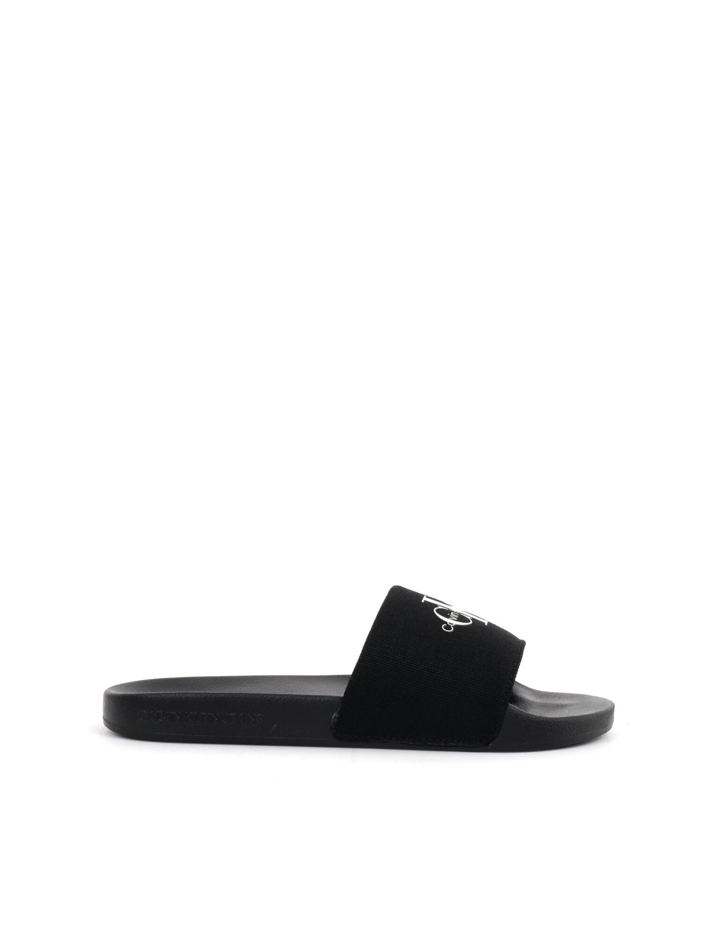 CIABATTA SLIDE MONOGRAM CALVIN KLEIN JEANS DONNA NERO