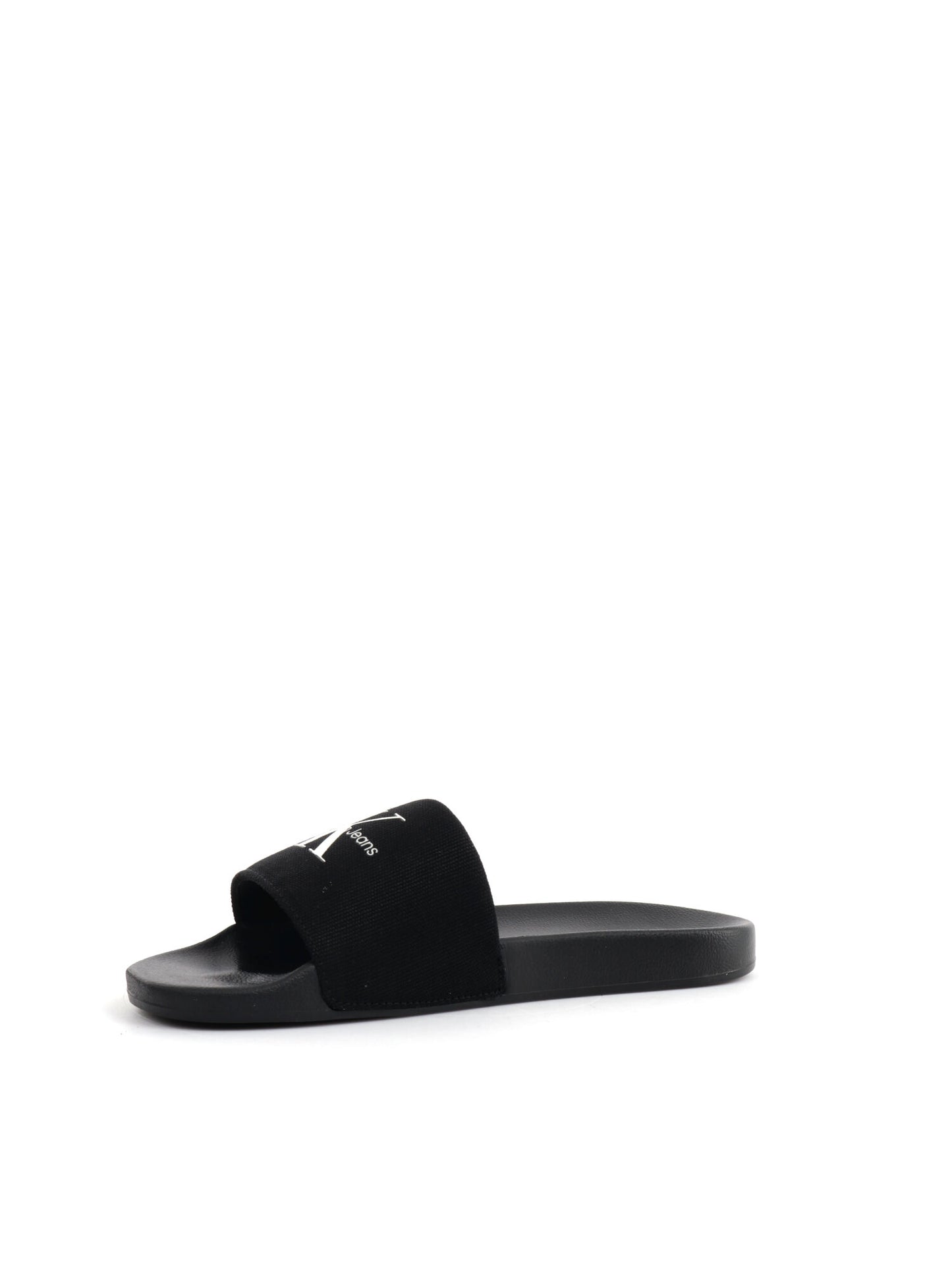 CIABATTA SLIDE MONOGRAM CALVIN KLEIN JEANS DONNA NERO