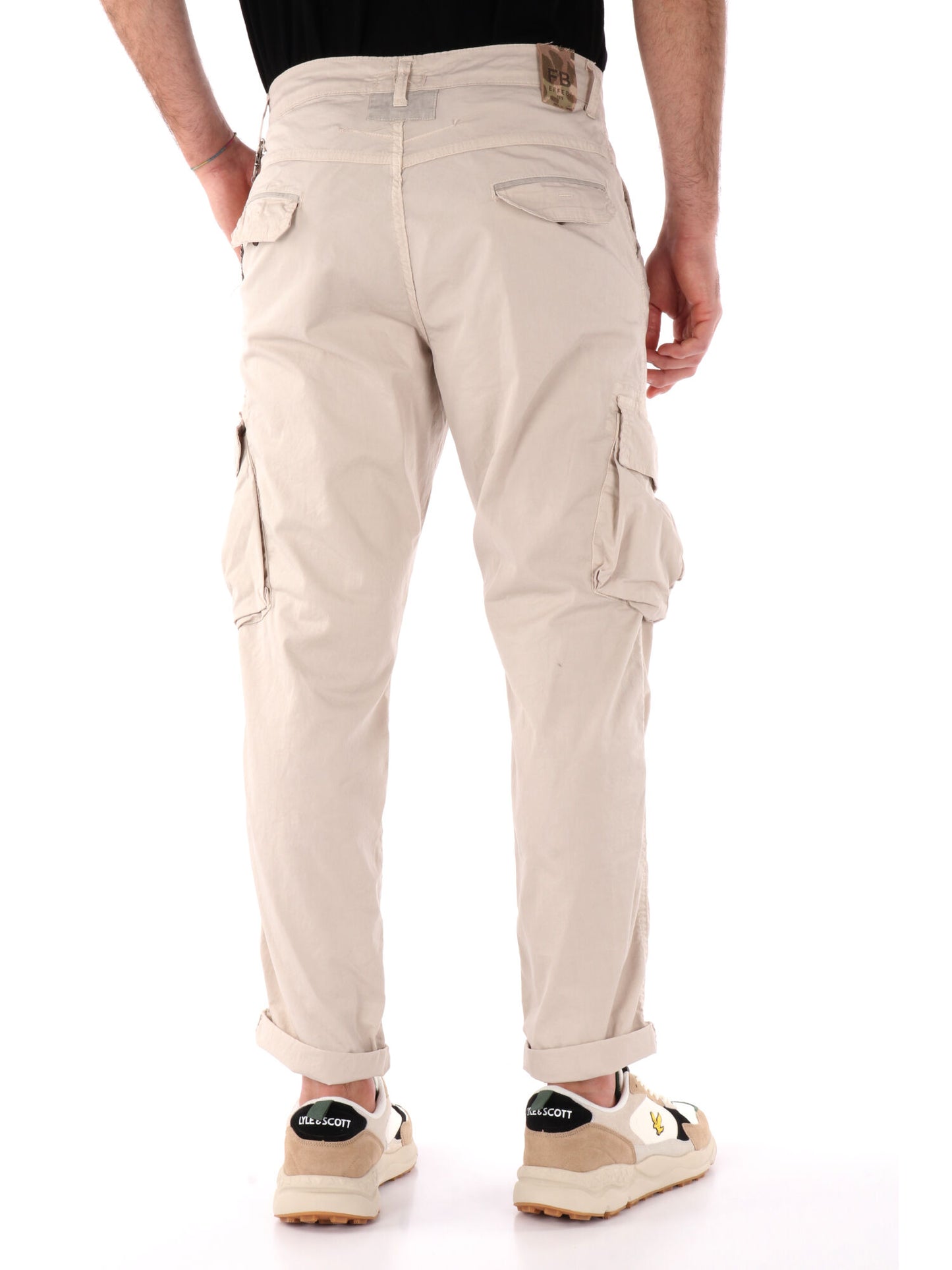 PANTALONE CARGO LOOSE FIT FB UOMO BEIGE