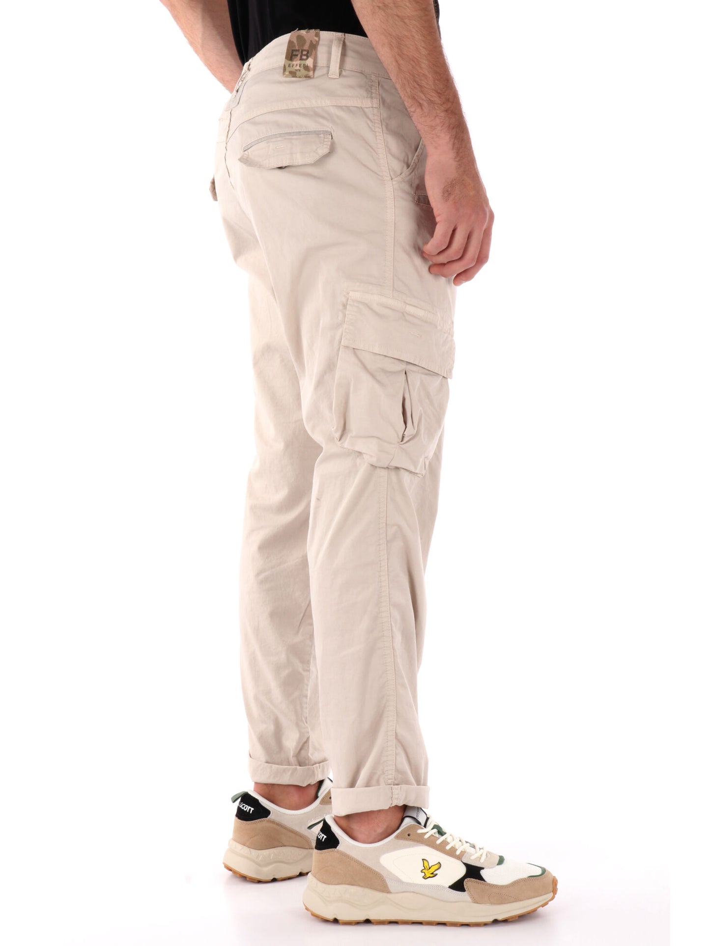 PANTALONE CARGO LOOSE FIT FB UOMO BEIGE
