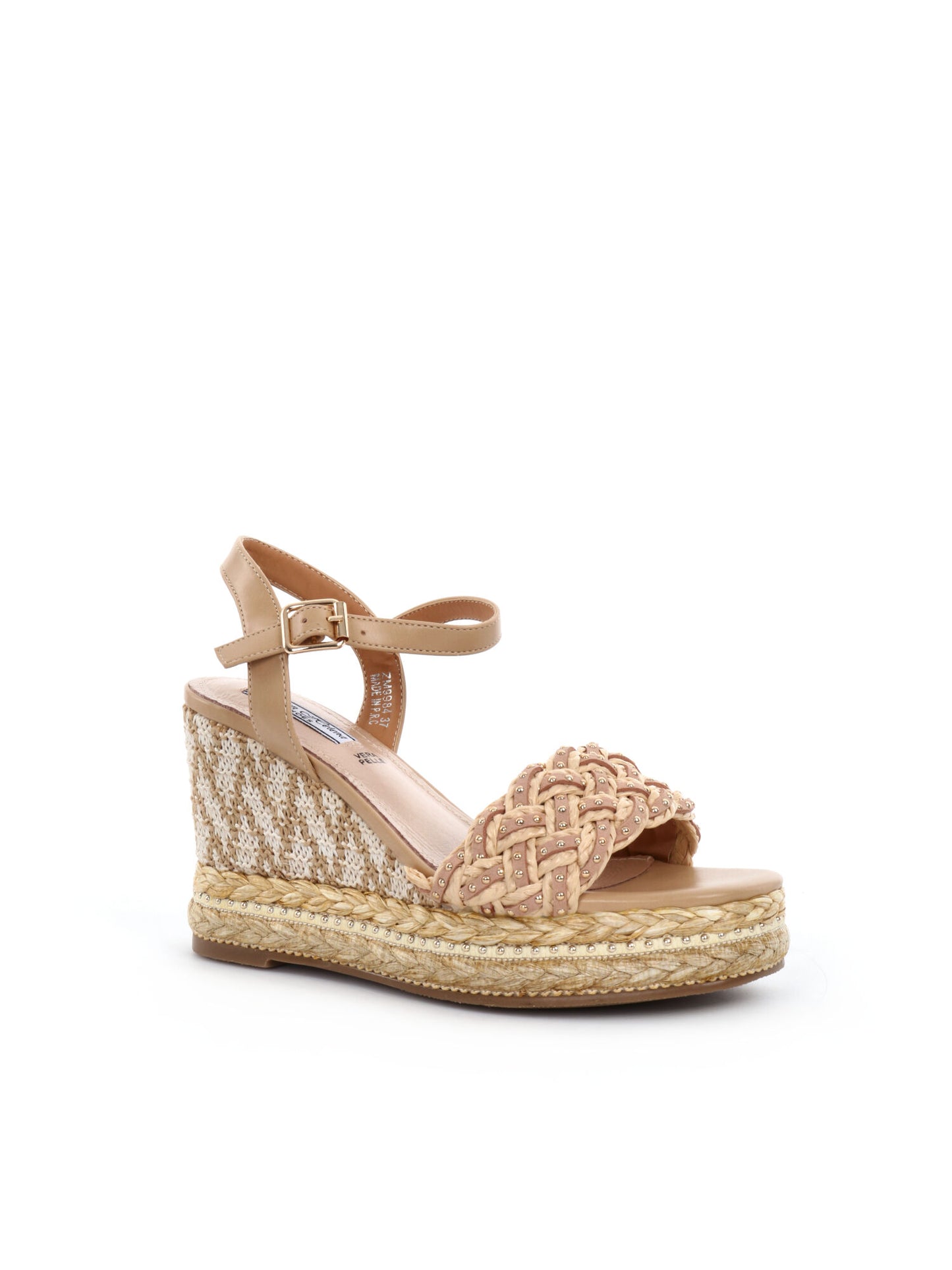 SANDALO CON ZEPPA QUEEN HELENA DONNA BEIGE