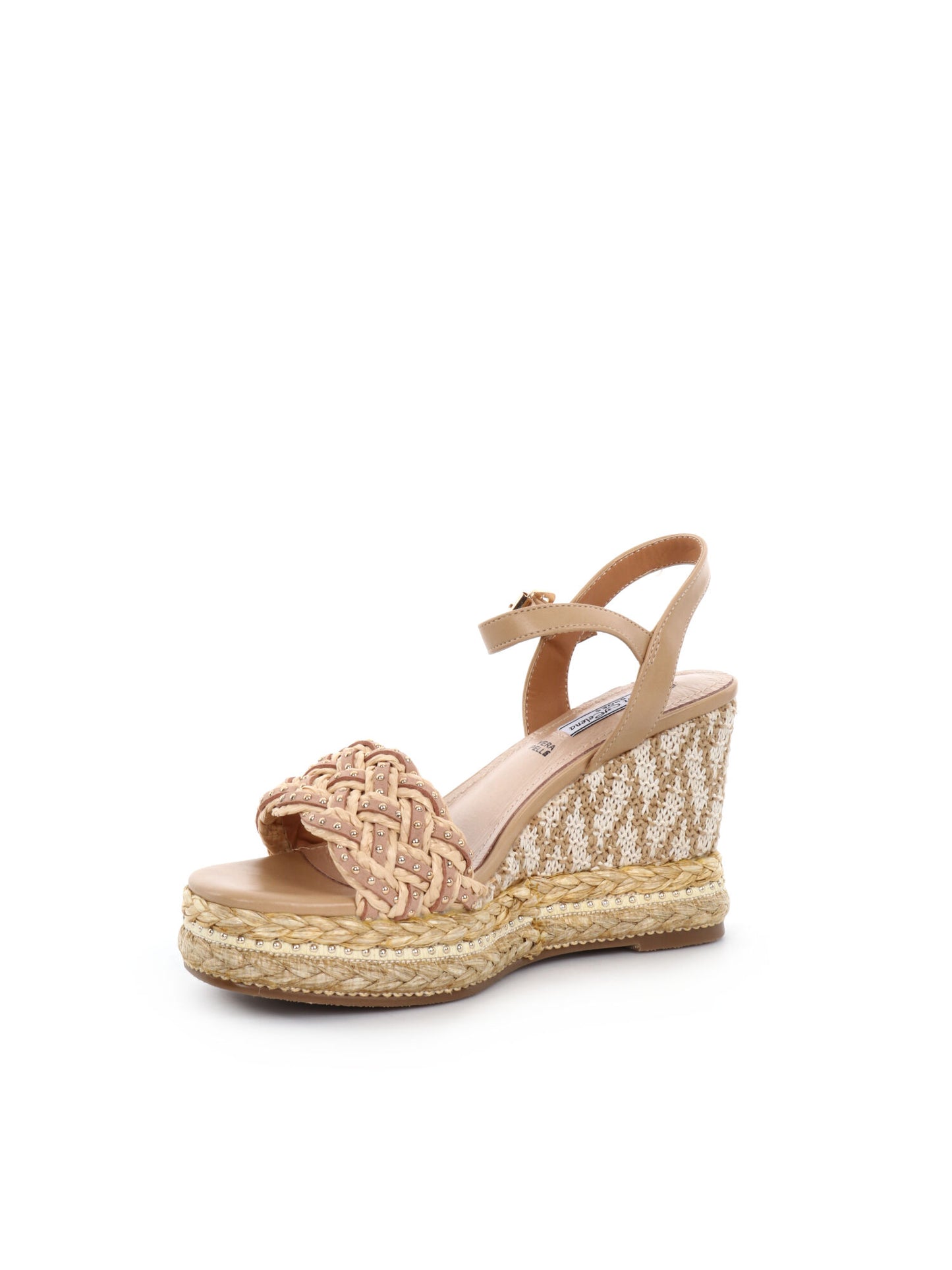 SANDALO CON ZEPPA QUEEN HELENA DONNA BEIGE
