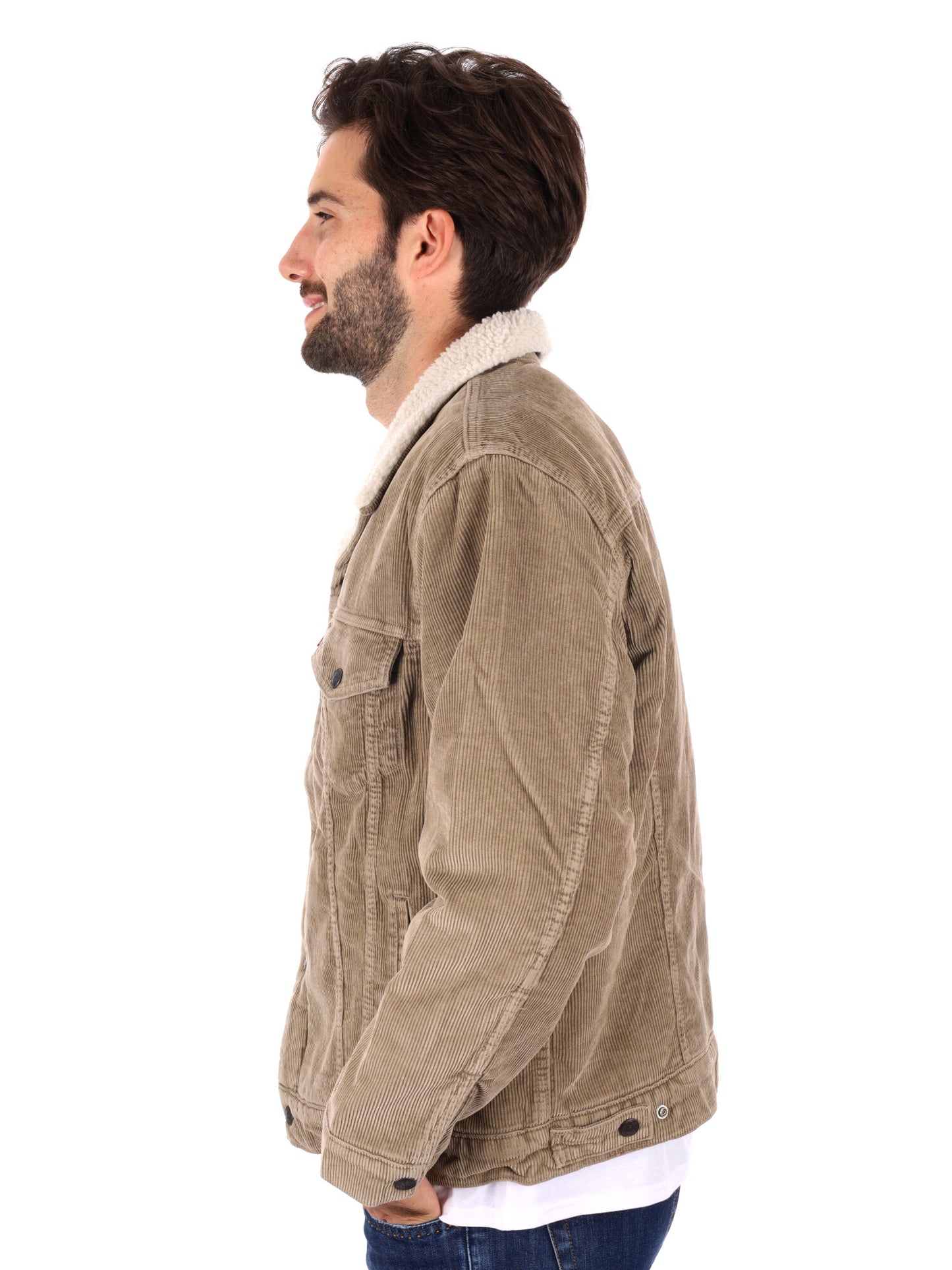GIACCA SHERPA LEVI'S DA UOMO BEIGE