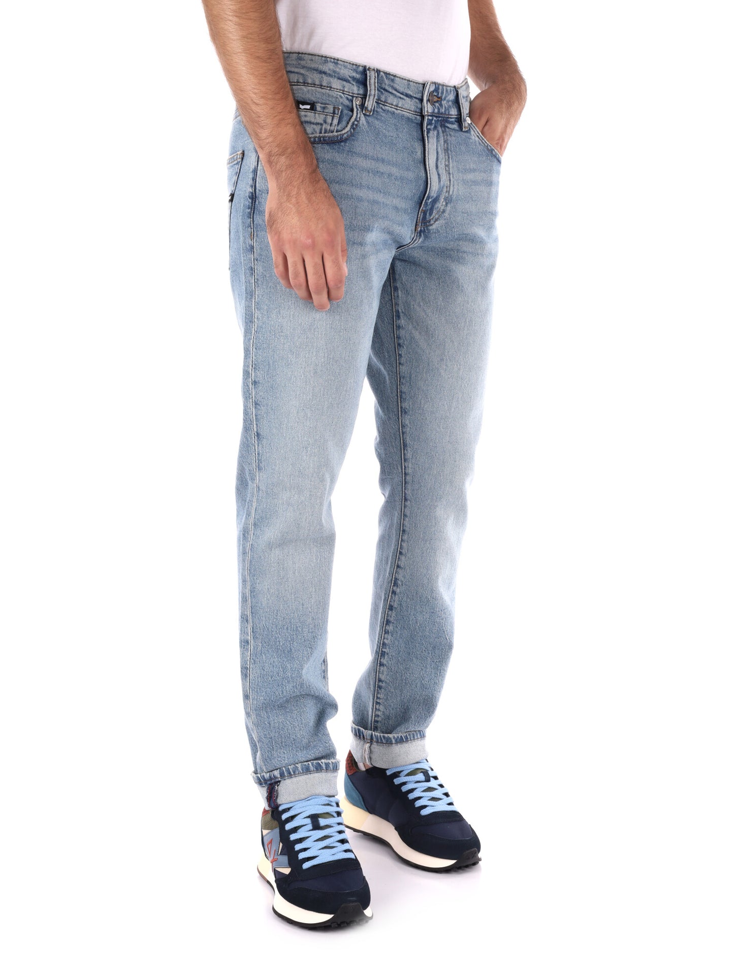 JEANS SLIM ALBERT SIMPLE REV GAS DA UOMO LIGHT DENIM