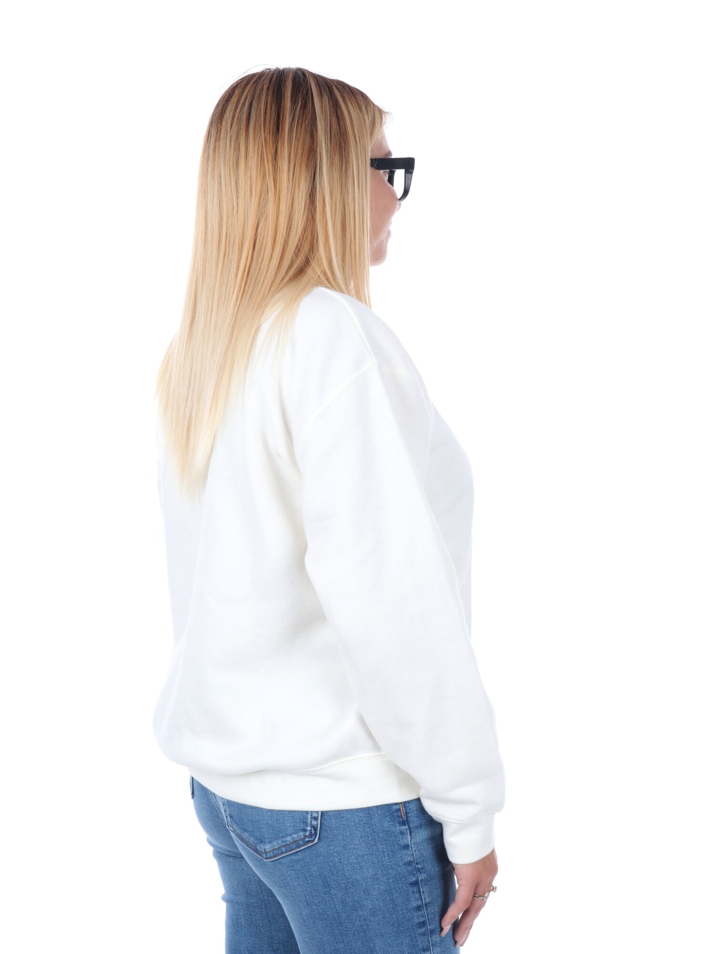 FELPA GIROCOLLO LEVI'S DA DONNA PANNA