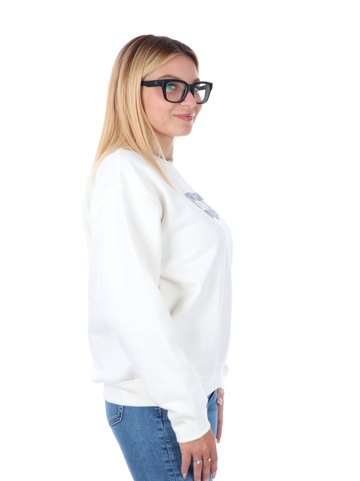 FELPA GIROCOLLO LEVI'S DA DONNA PANNA