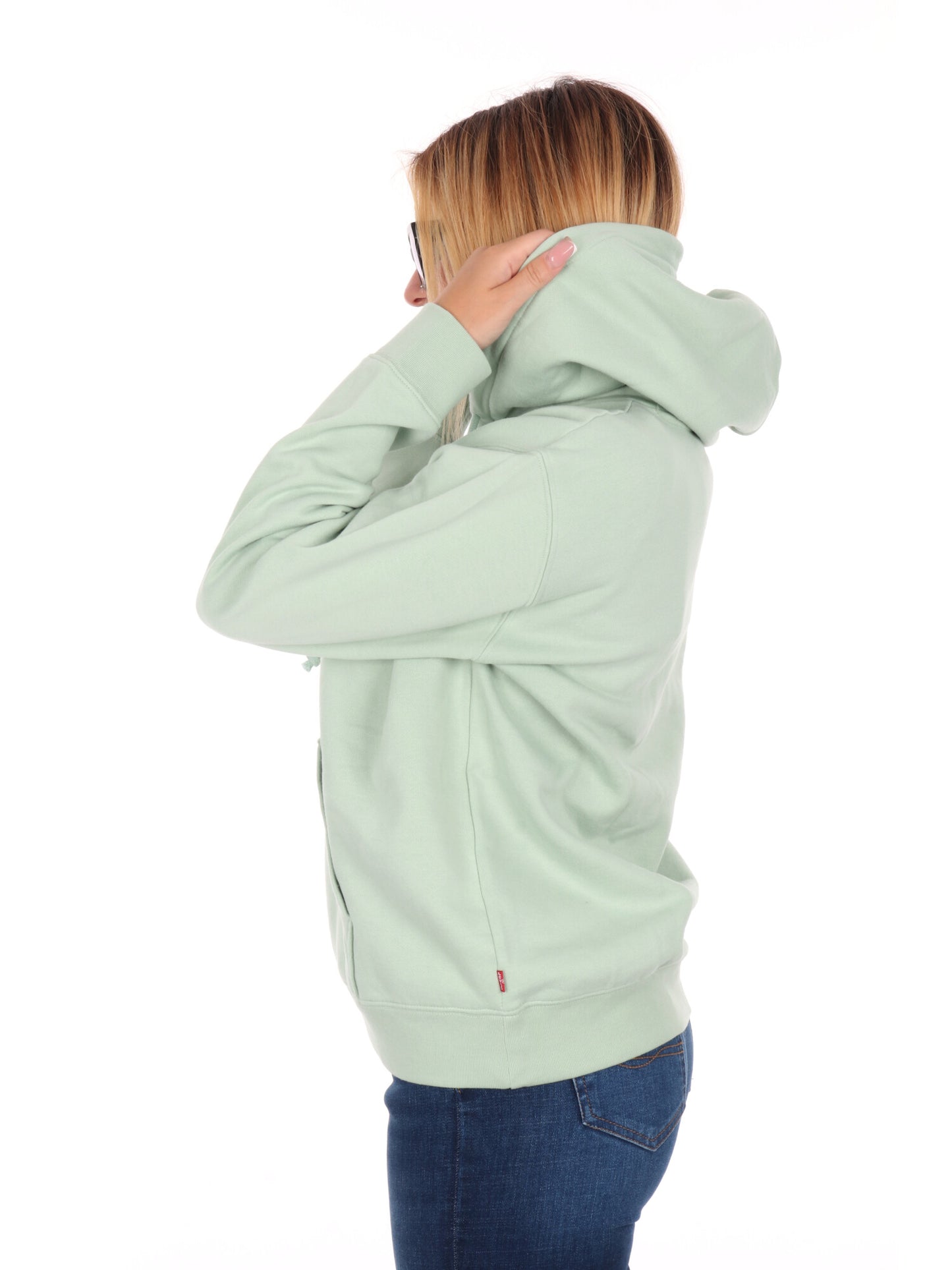 FELPA CON CAPPUCCIO LEVI'S DA DONNA SALVIA