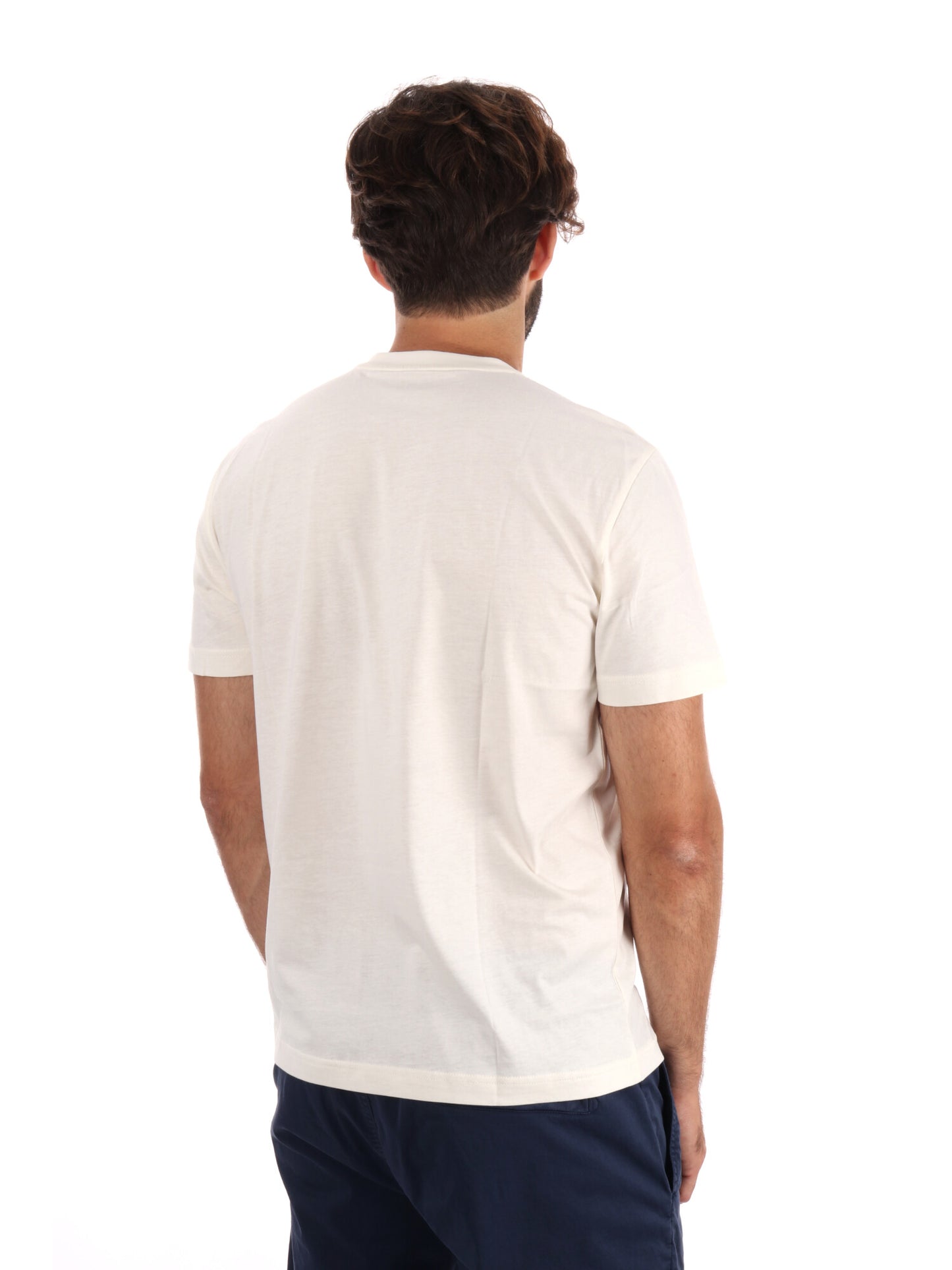 T-SHIRT GIROCOLLO TRAIN VISIBILITY EA7 EMPORIO ARMANI VANIGLIA