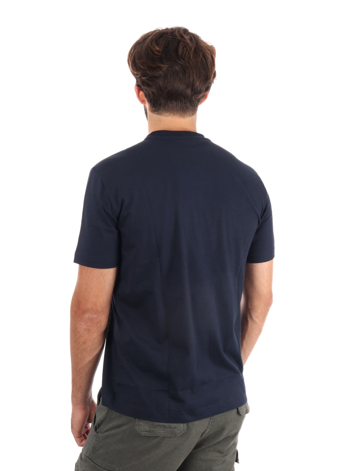 T-SHIRT GIROCOLLO TRAIN VISIBILITY EA7 EMPORIO ARMANI BLU BEIGE