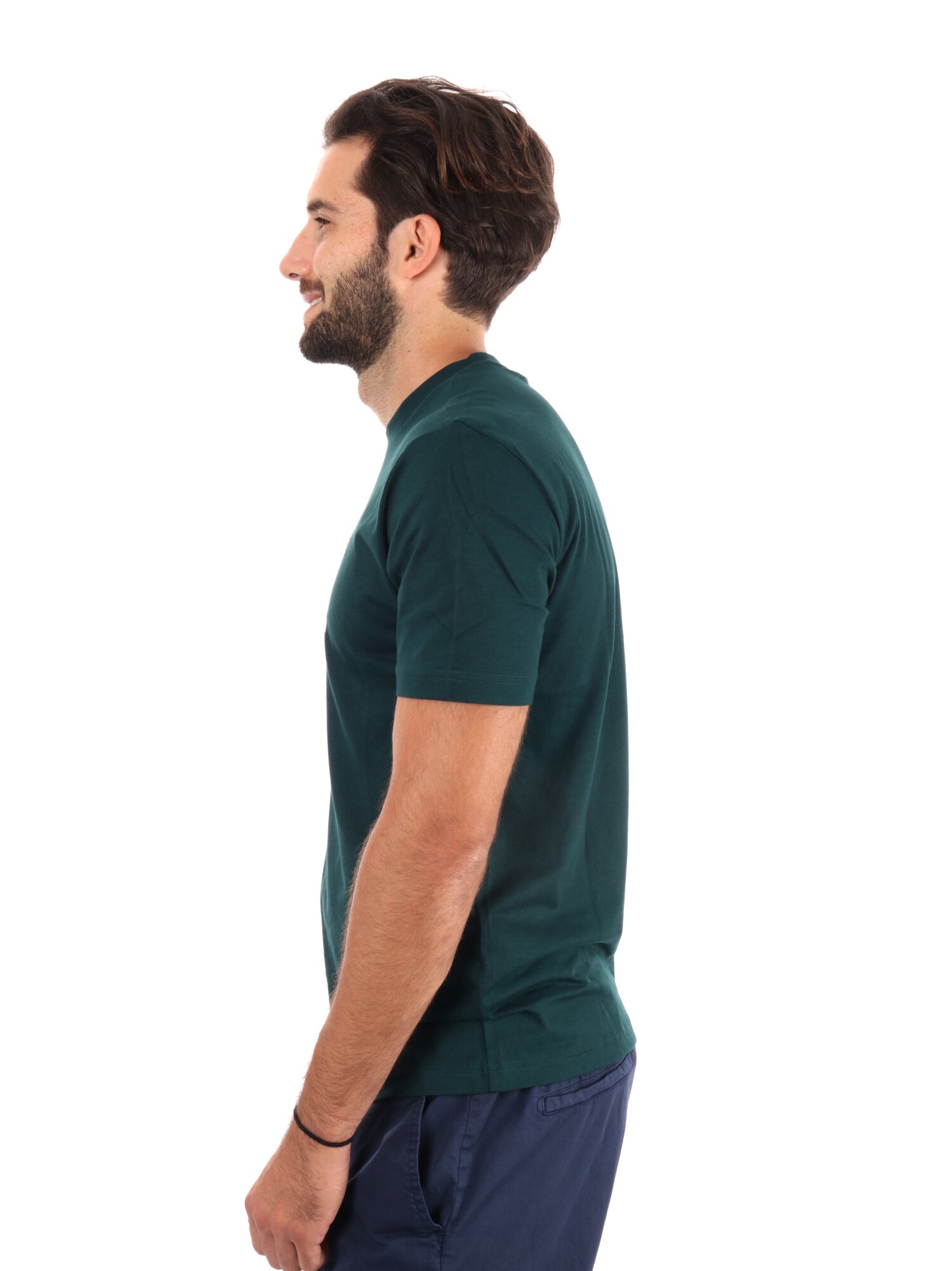 T-SHIRT GIROCOLLO TRAIN VISIBILITY EA7 EMPORIO ARMANI VERDE SCURO